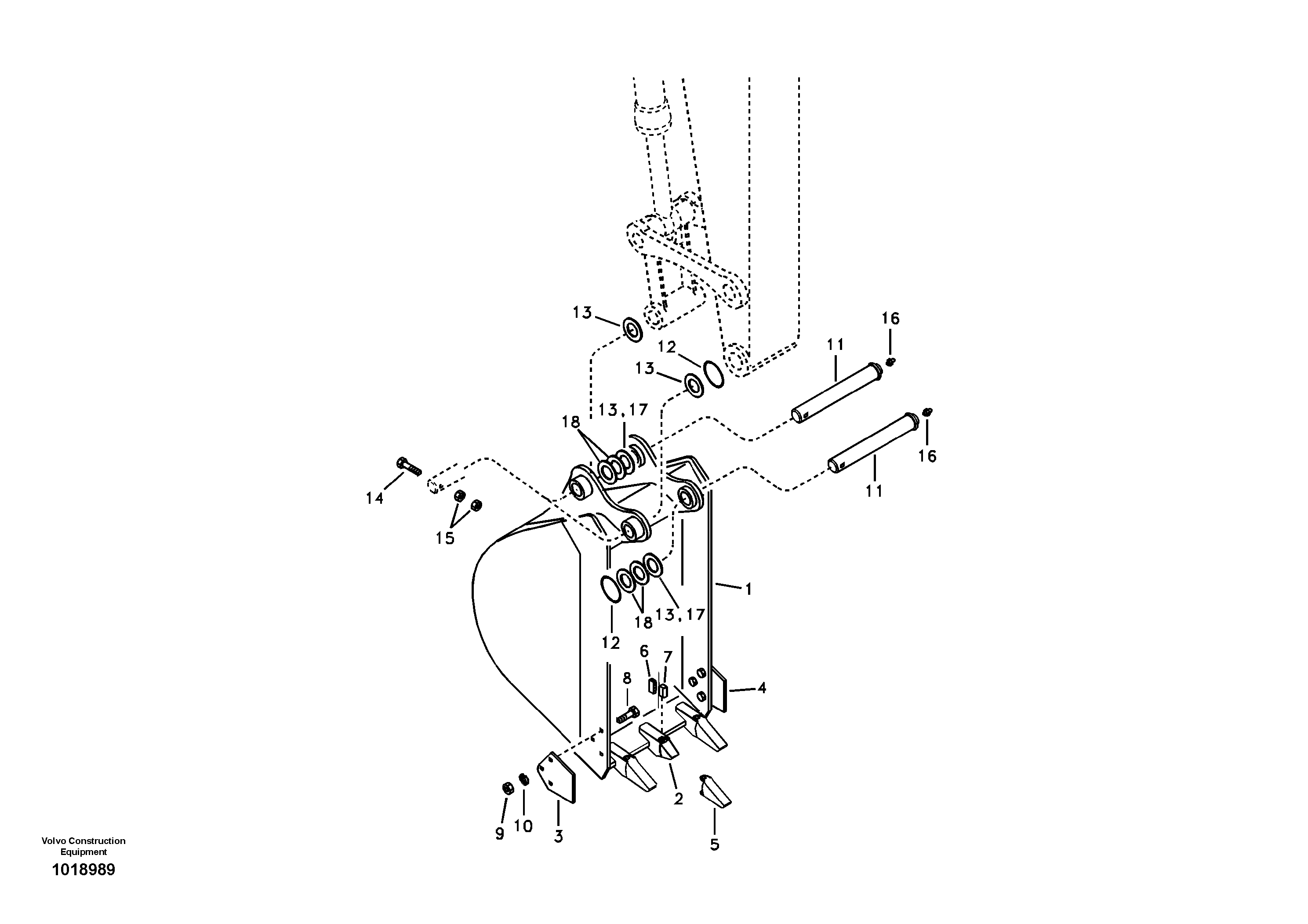 Bucket — volvo parts diagram