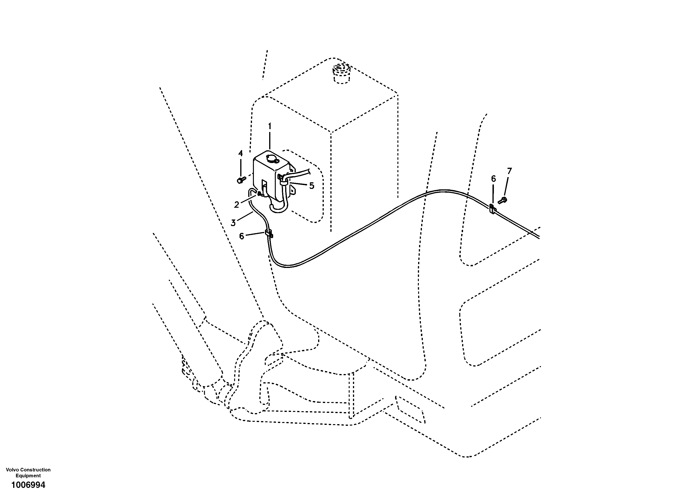 Windshield washer — volvo parts diagram