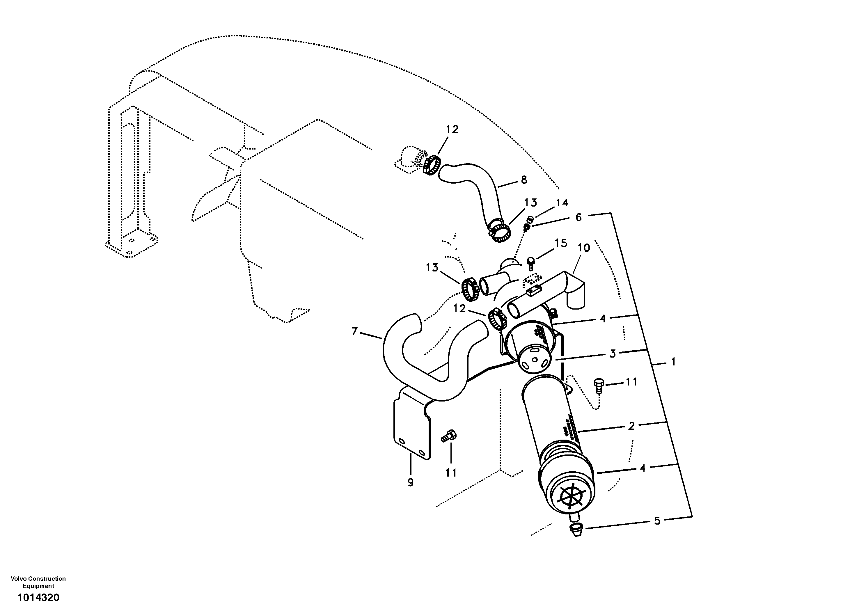 Inlet system — volvo parts diagram
