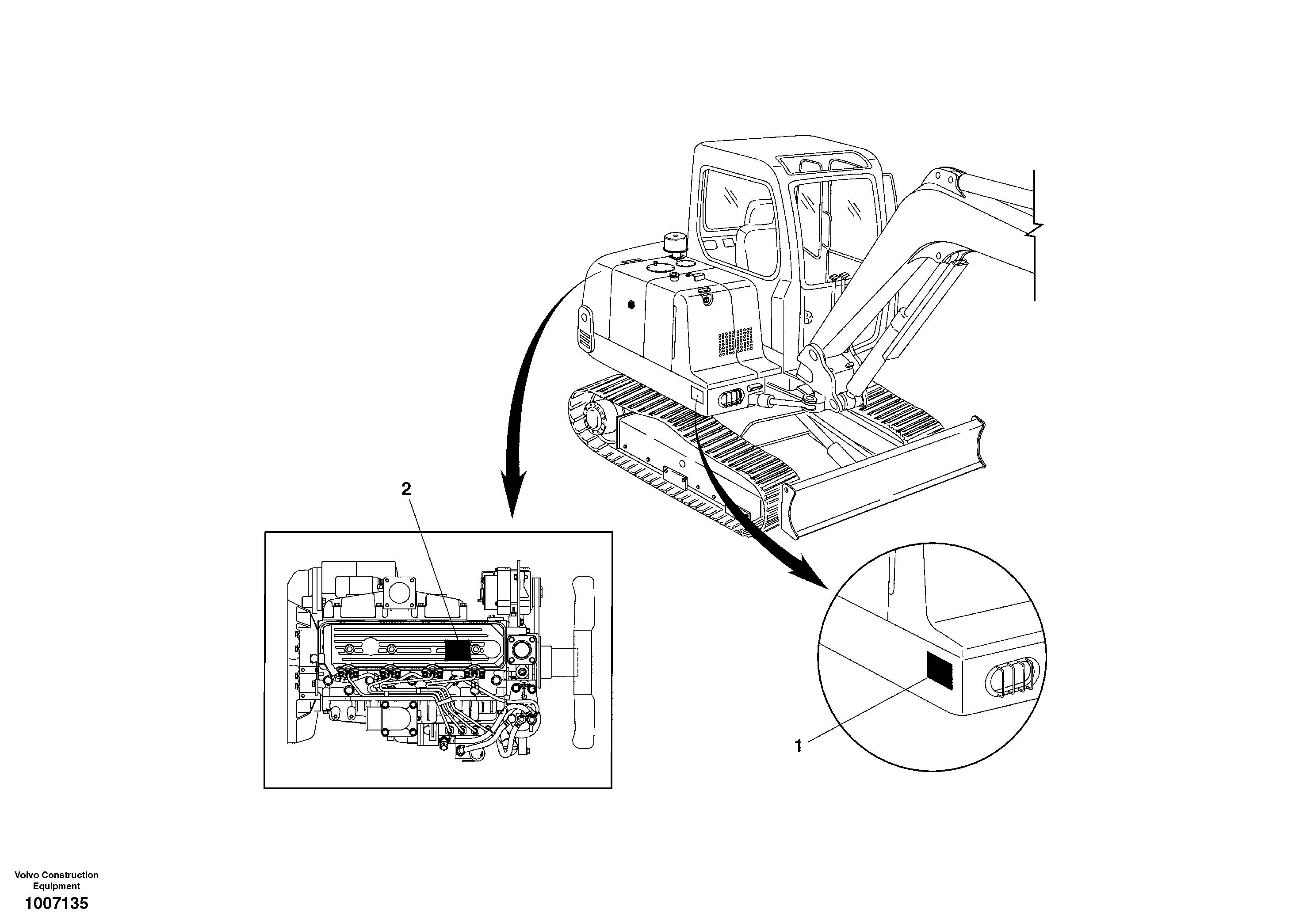 Product sign plate — volvo parts diagram