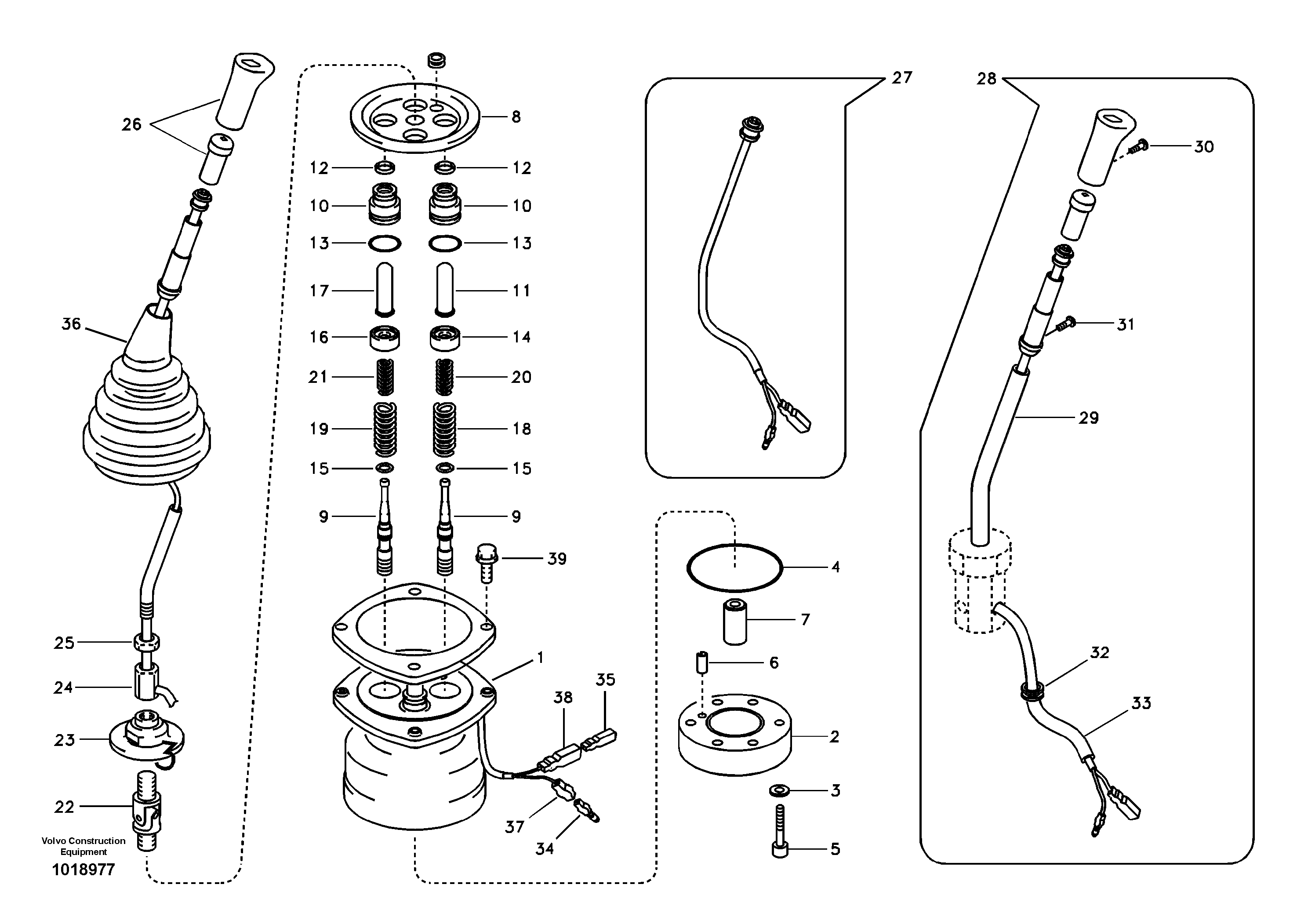 Servo system, remote control valve — volvo parts diagram