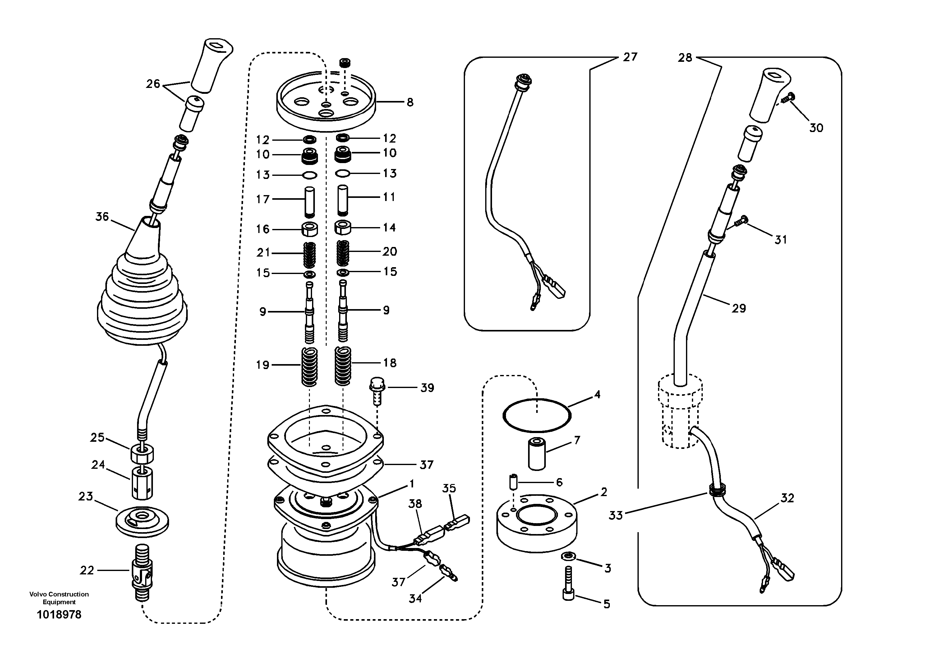 Servo system, remote control valve — volvo parts diagram