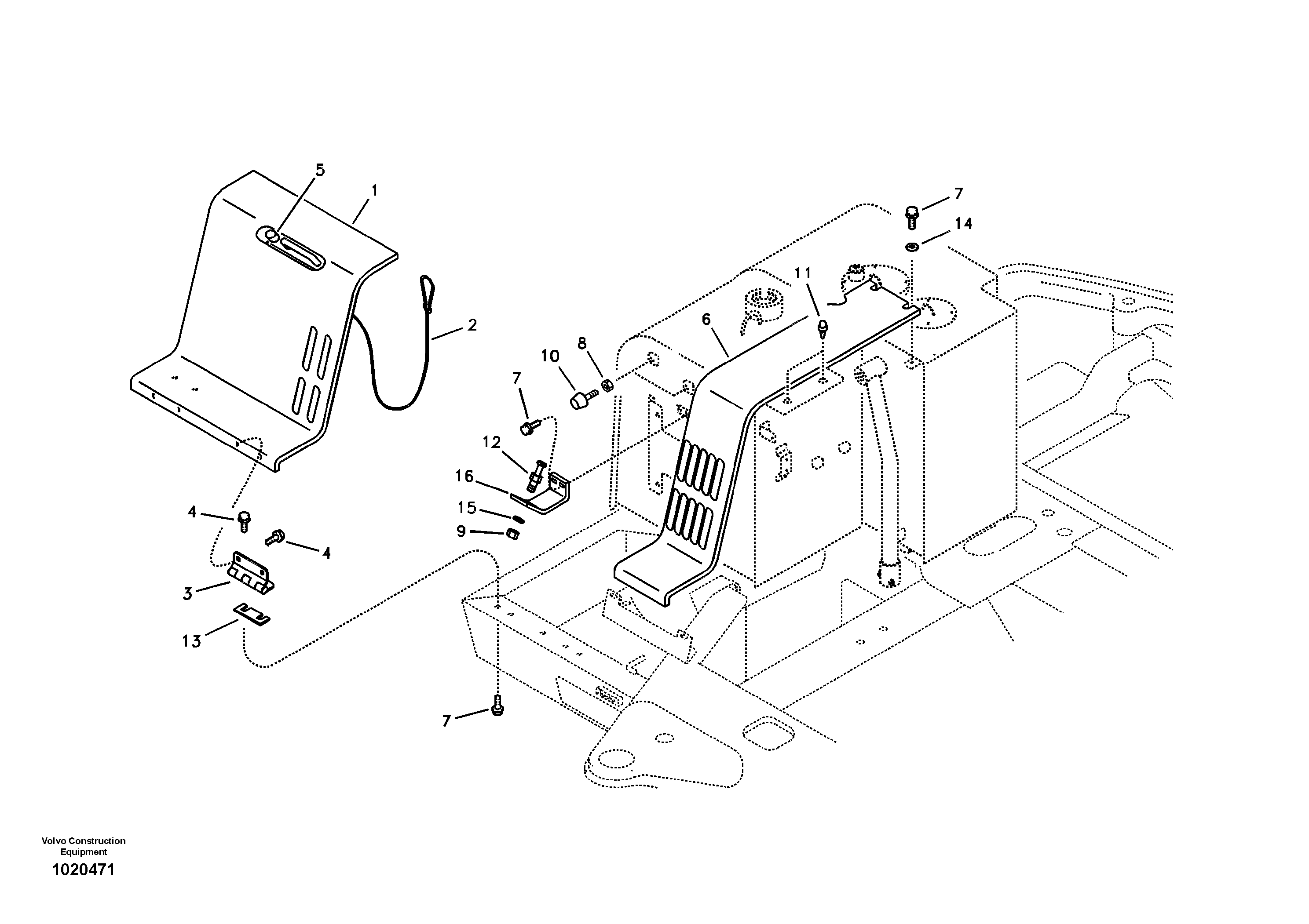 Cowl frame — volvo parts diagram