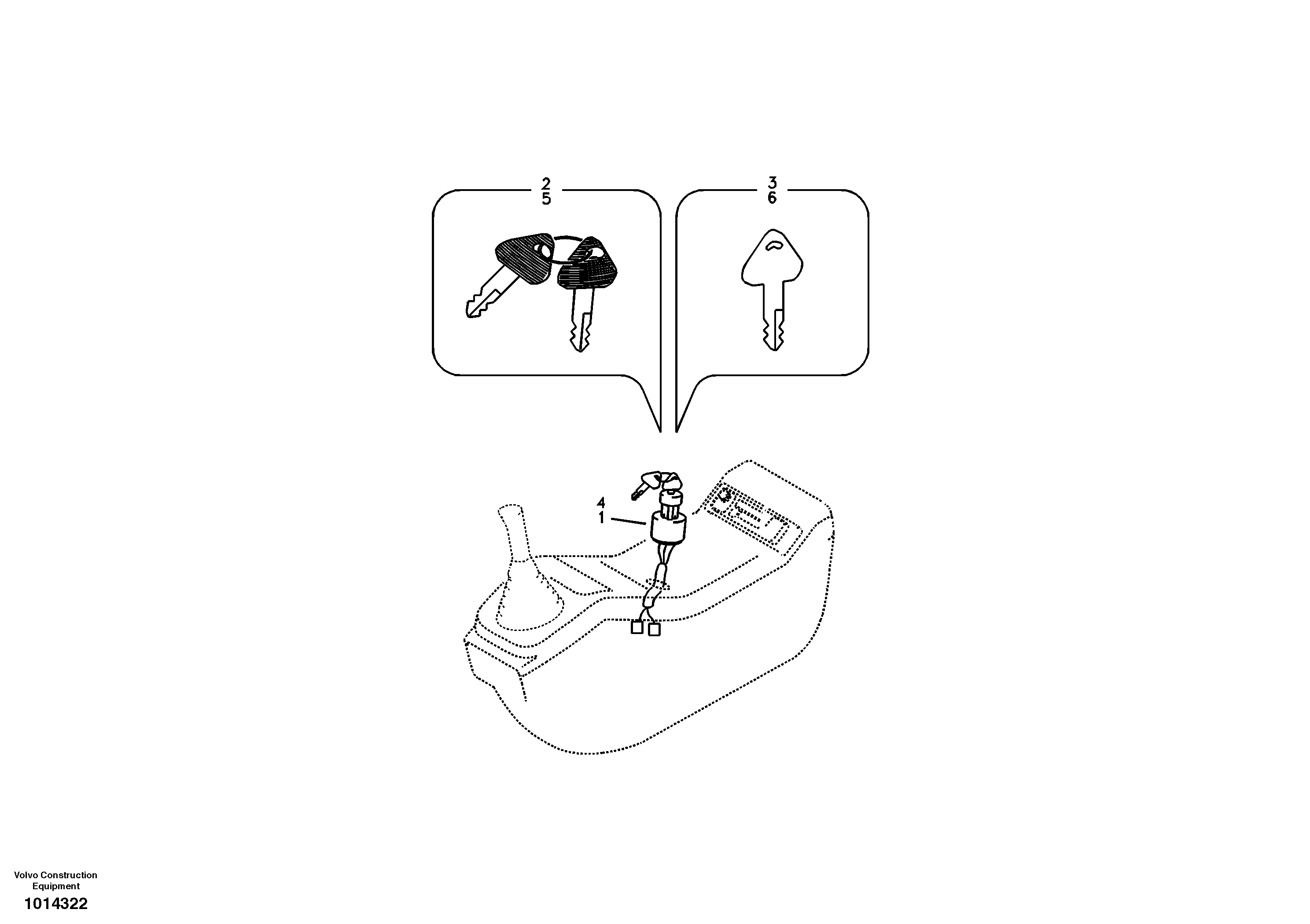 Key system — volvo parts diagram