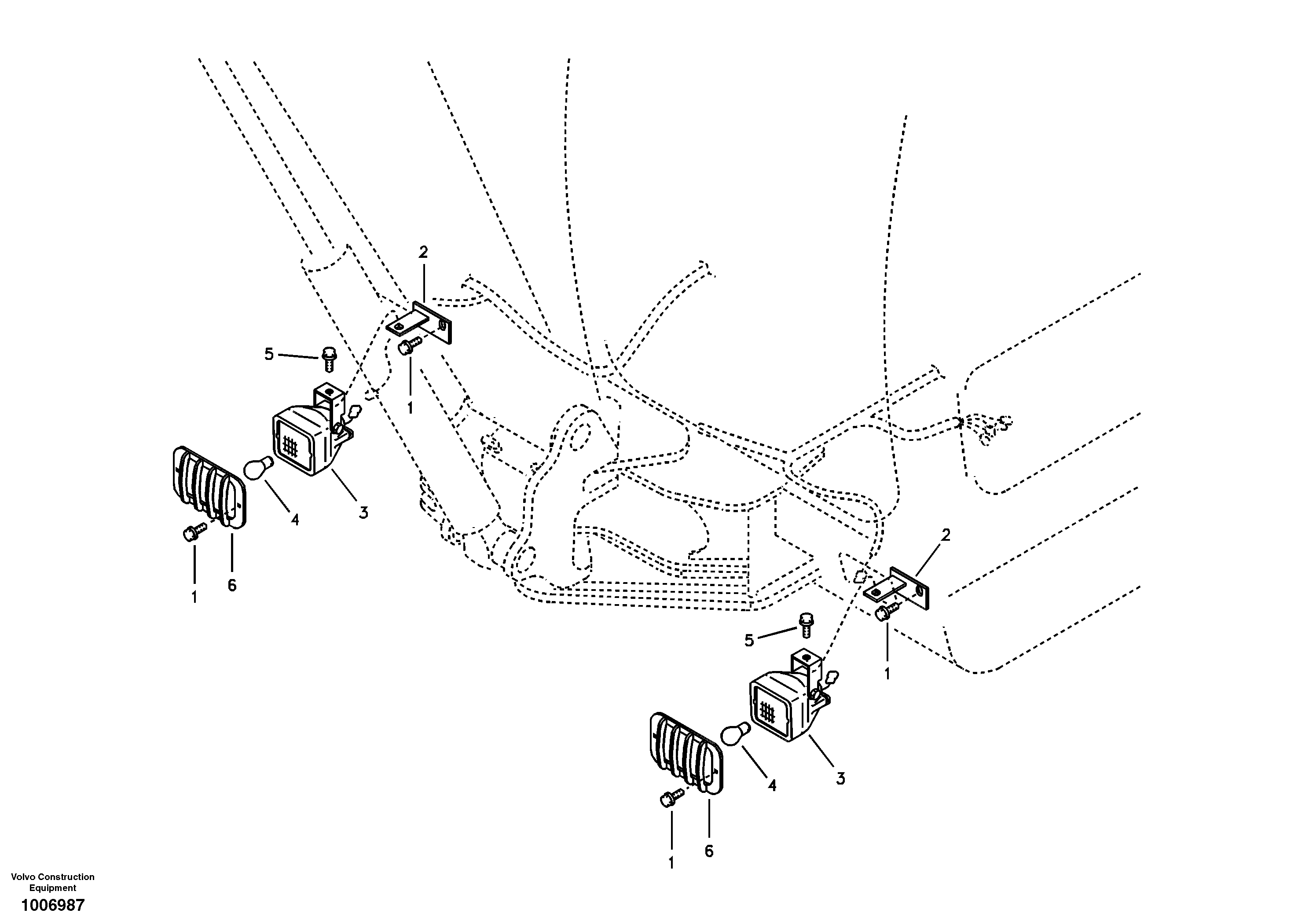 Lighting, front — volvo parts diagram