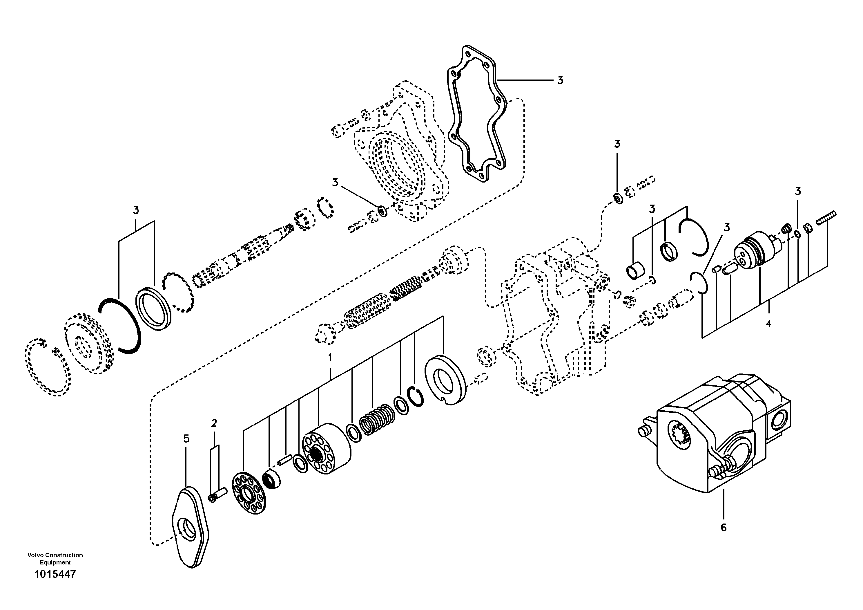 Hydraulic pump — volvo parts diagram