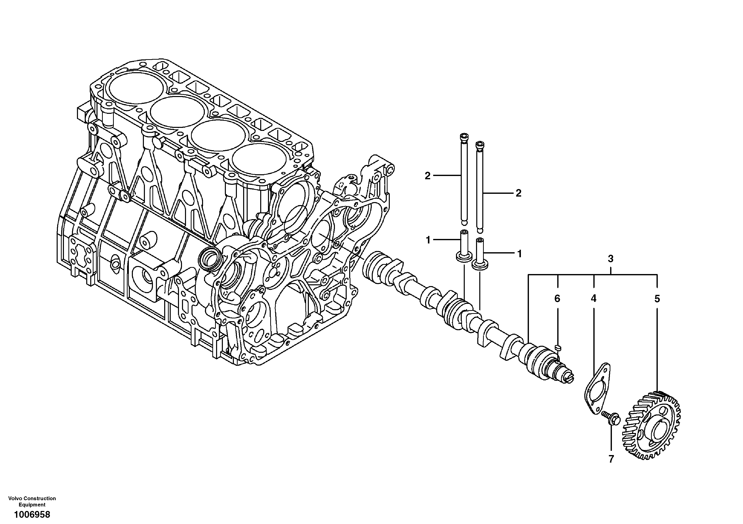 Camshaft — volvo parts diagram