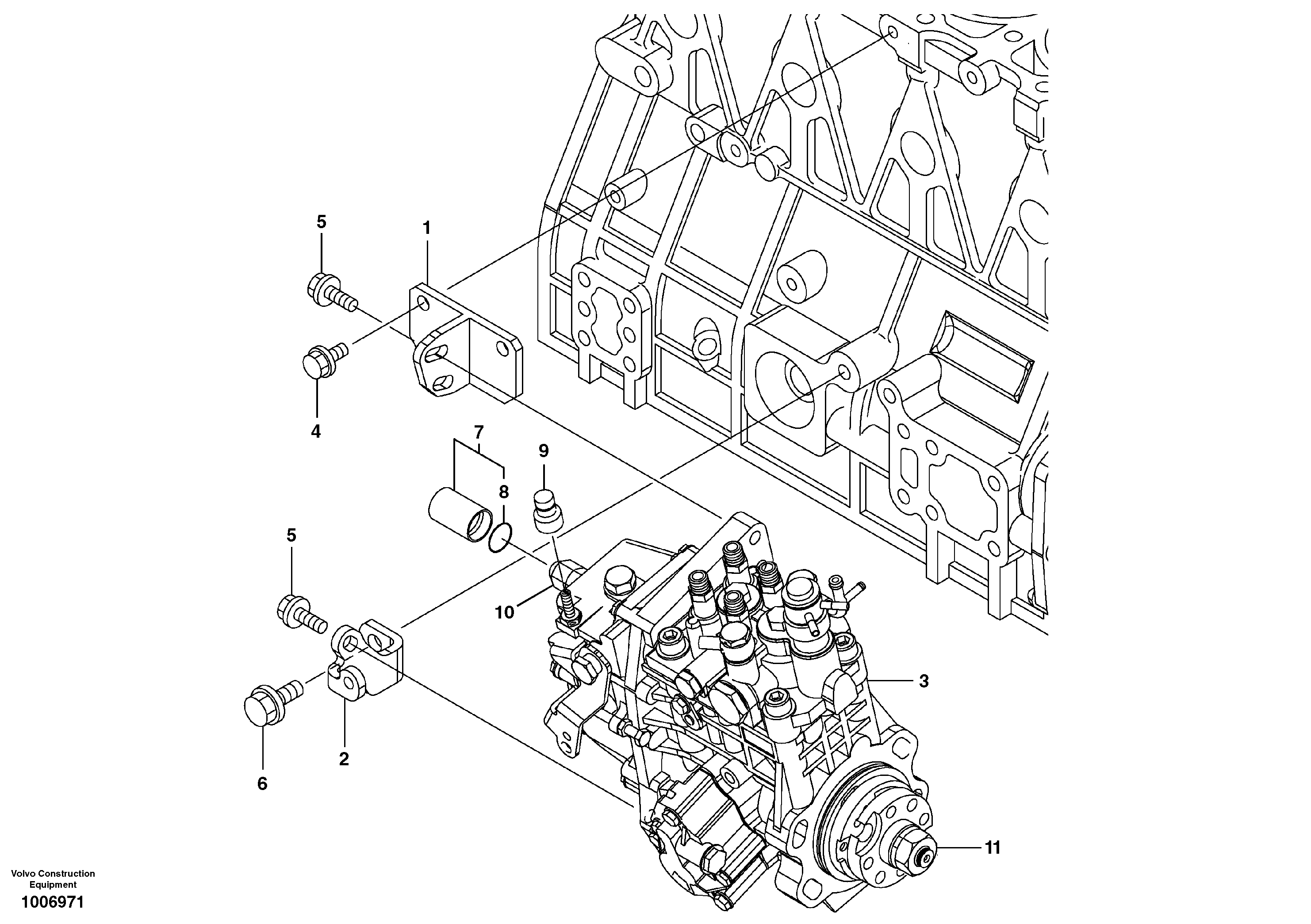Injection pump — volvo parts diagram