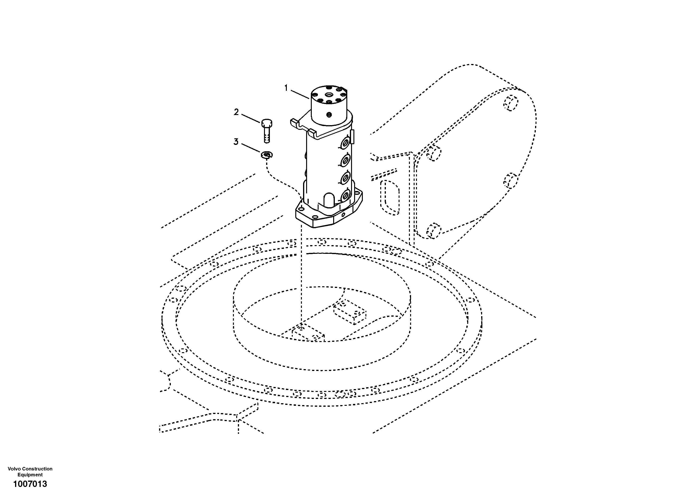 Turning joint, mounting — volvo parts diagram