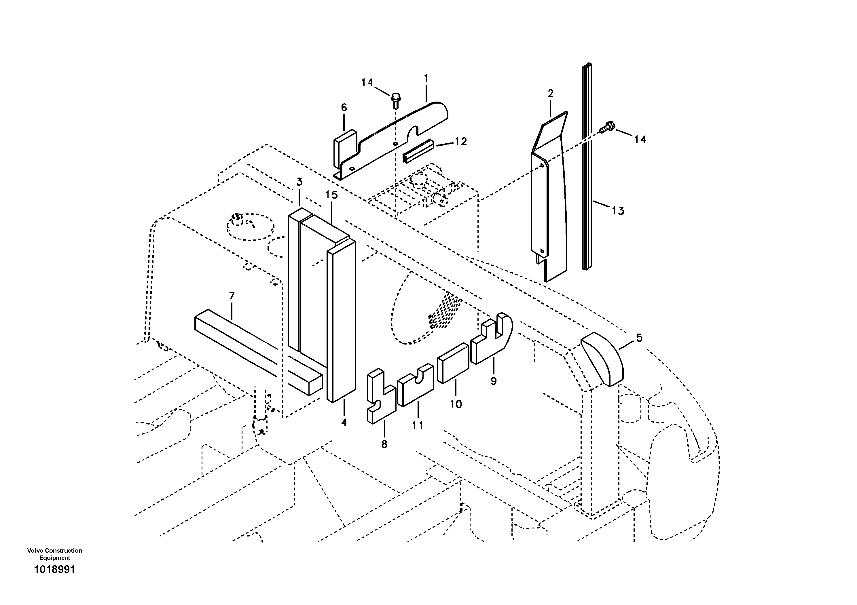 Cowl frame, cover and hood — volvo parts diagram