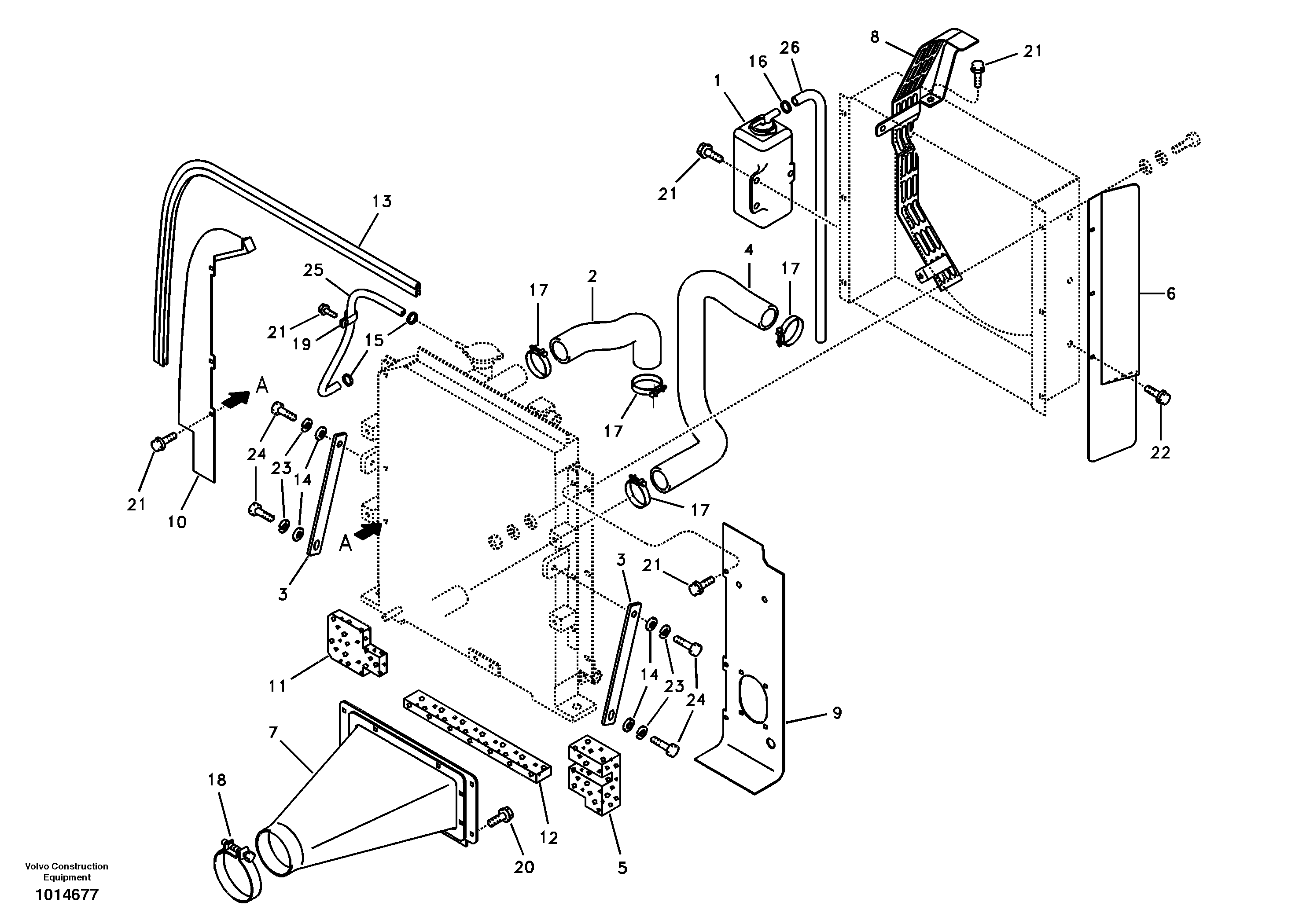 Cooling system — volvo parts diagram