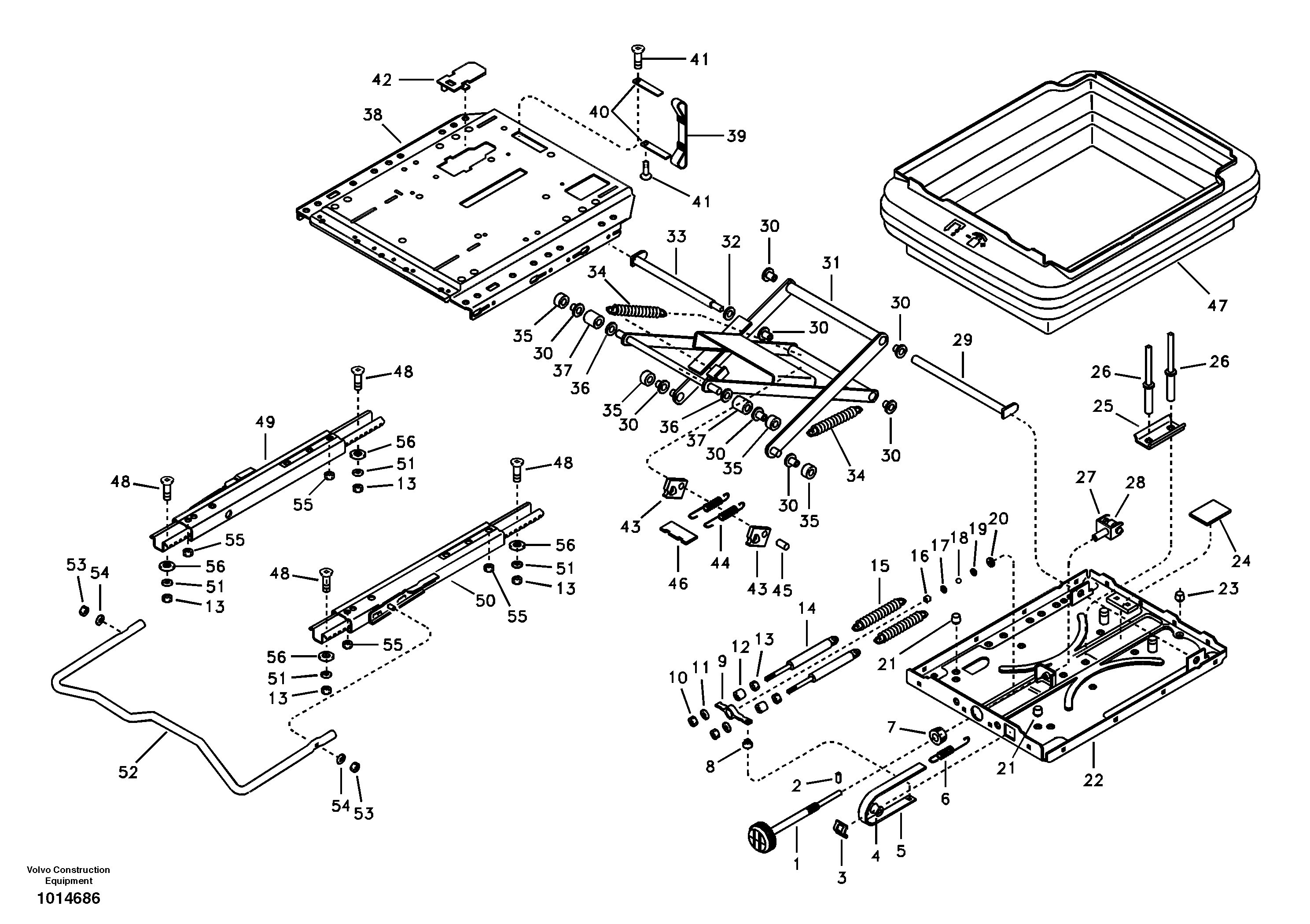 Operator's seat — volvo parts diagram