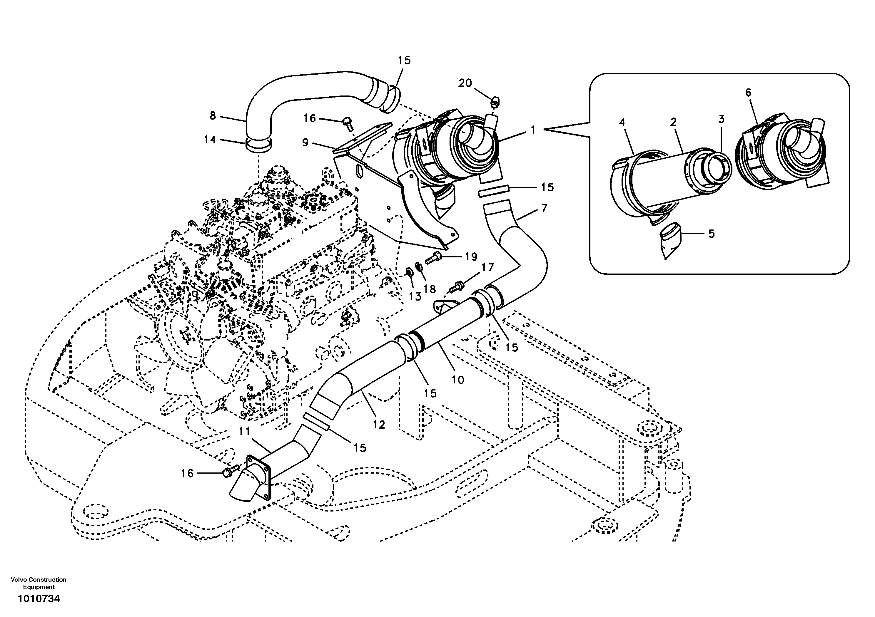Inlet system — volvo parts diagram