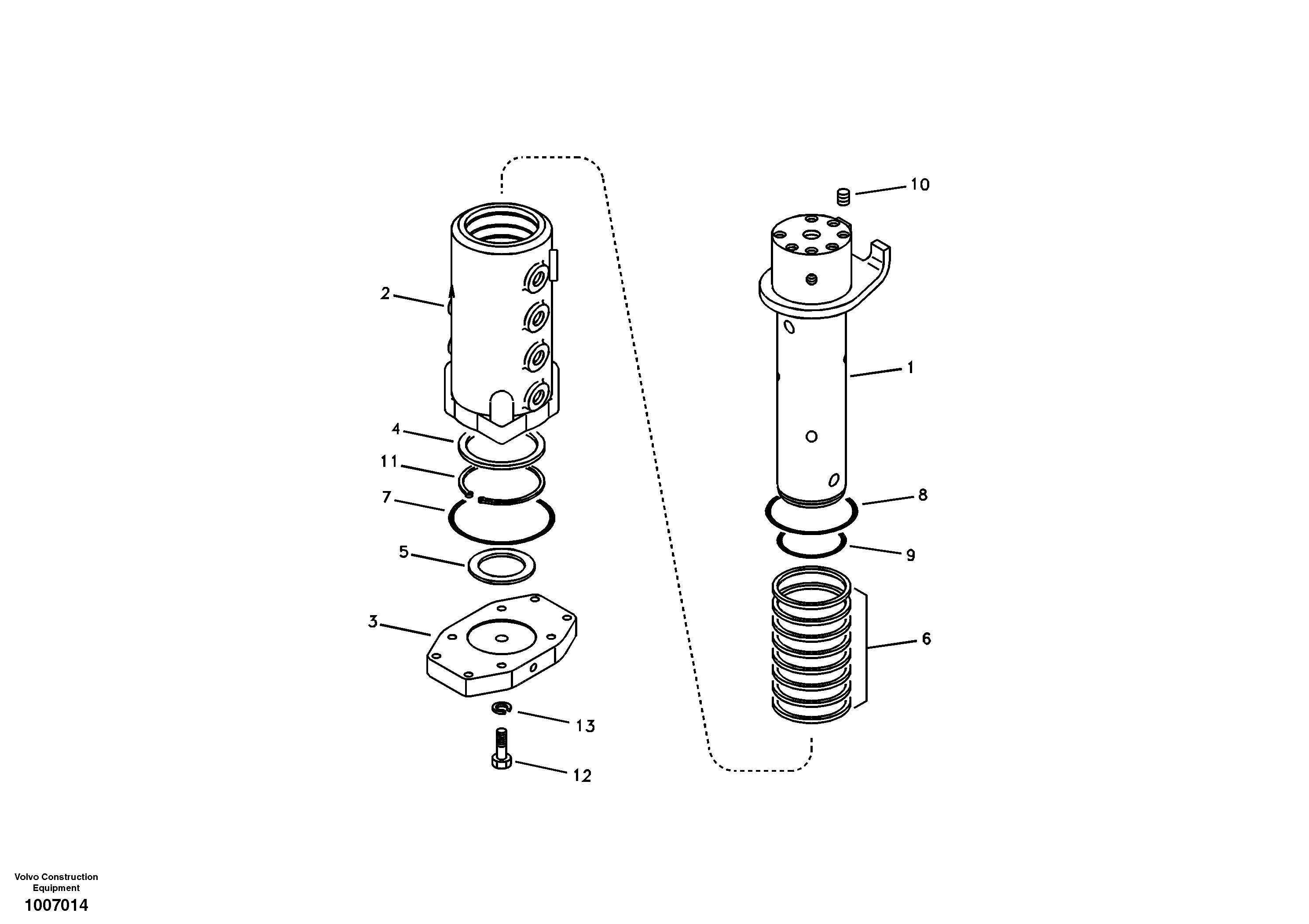 Turning joint — volvo parts diagram