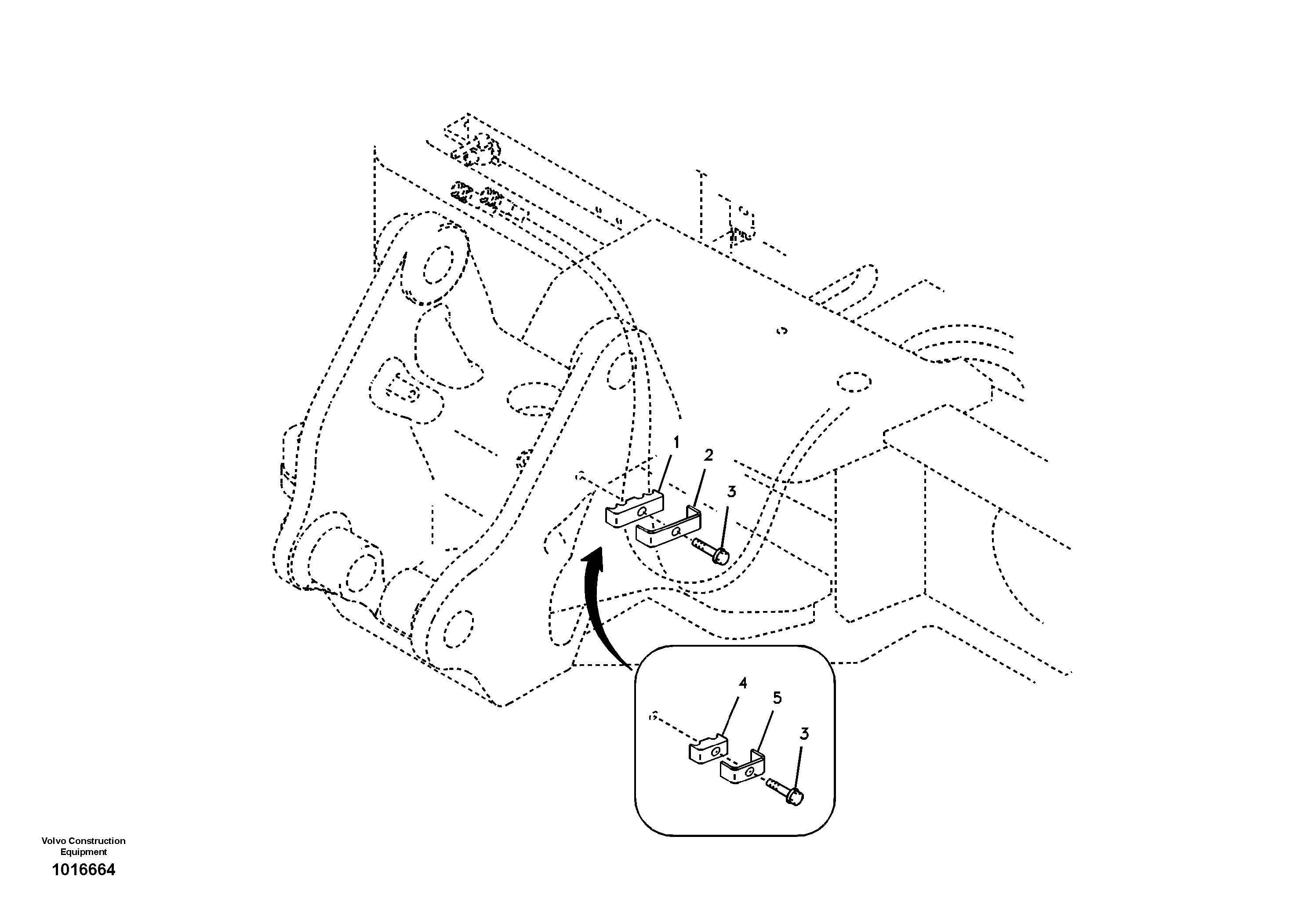 Hydraulic lines bracket-quickfit, rotator, hose repture — volvo parts diagram