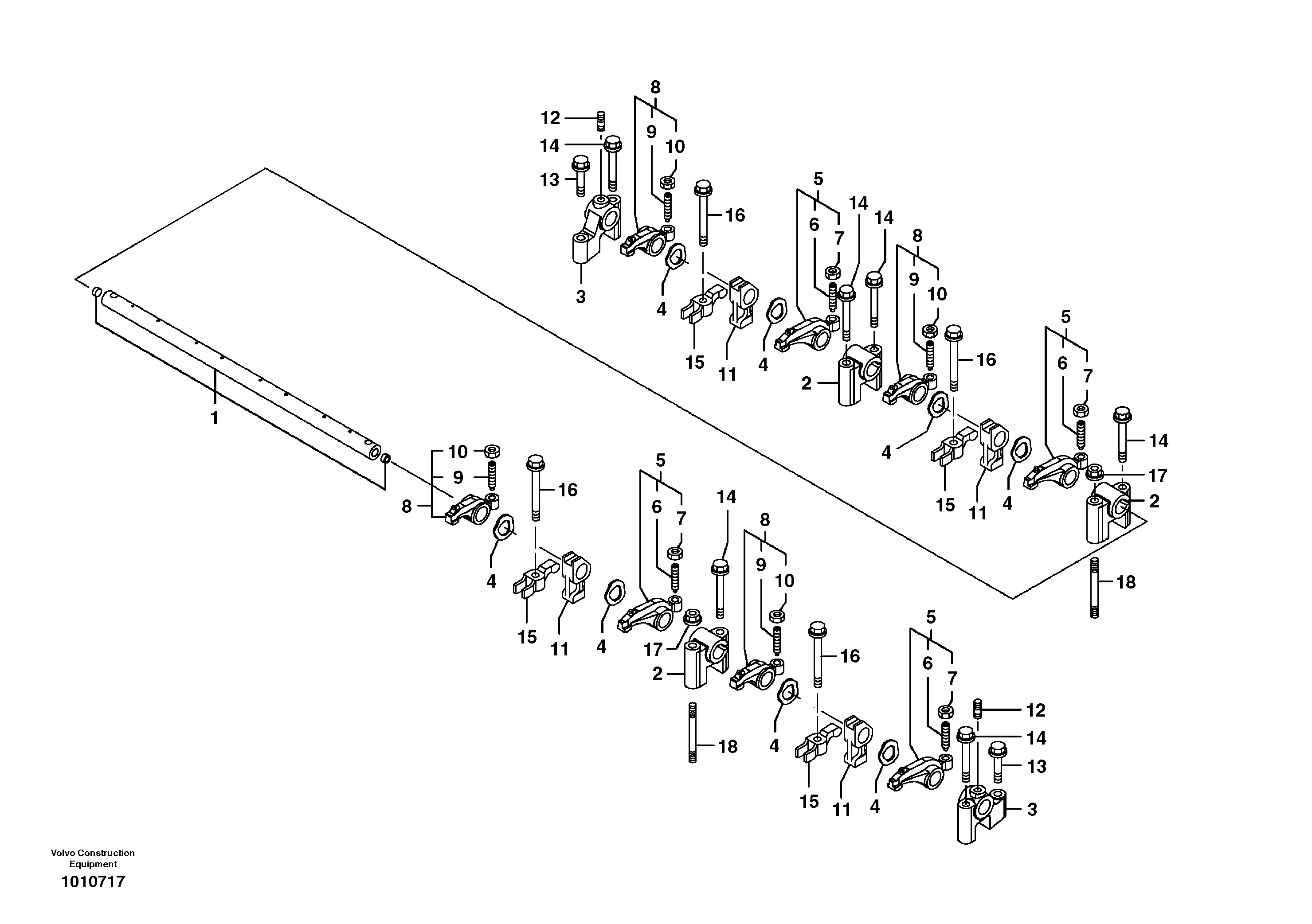 Rocker arm — volvo parts diagram