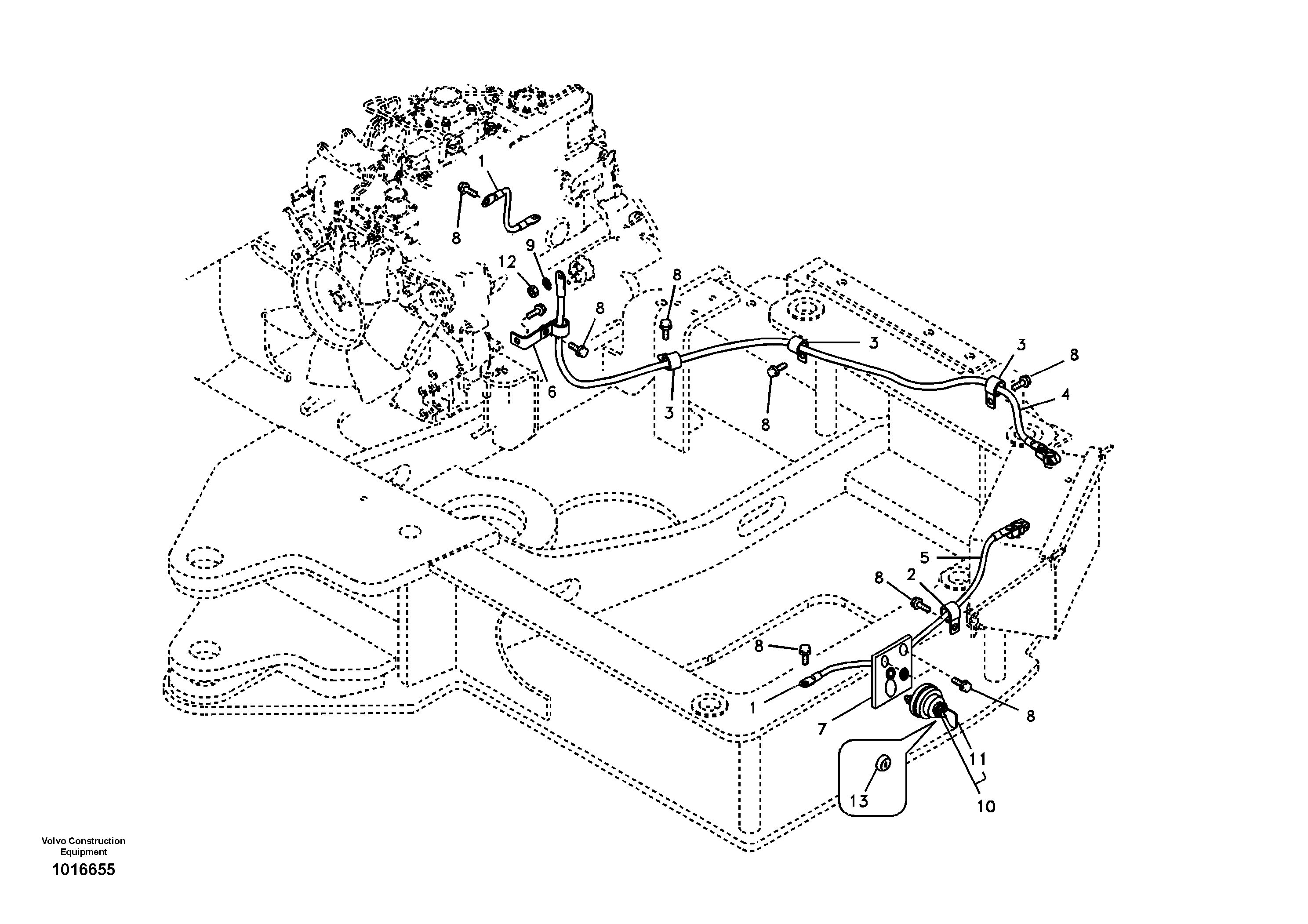 Cables, battery — volvo parts diagram