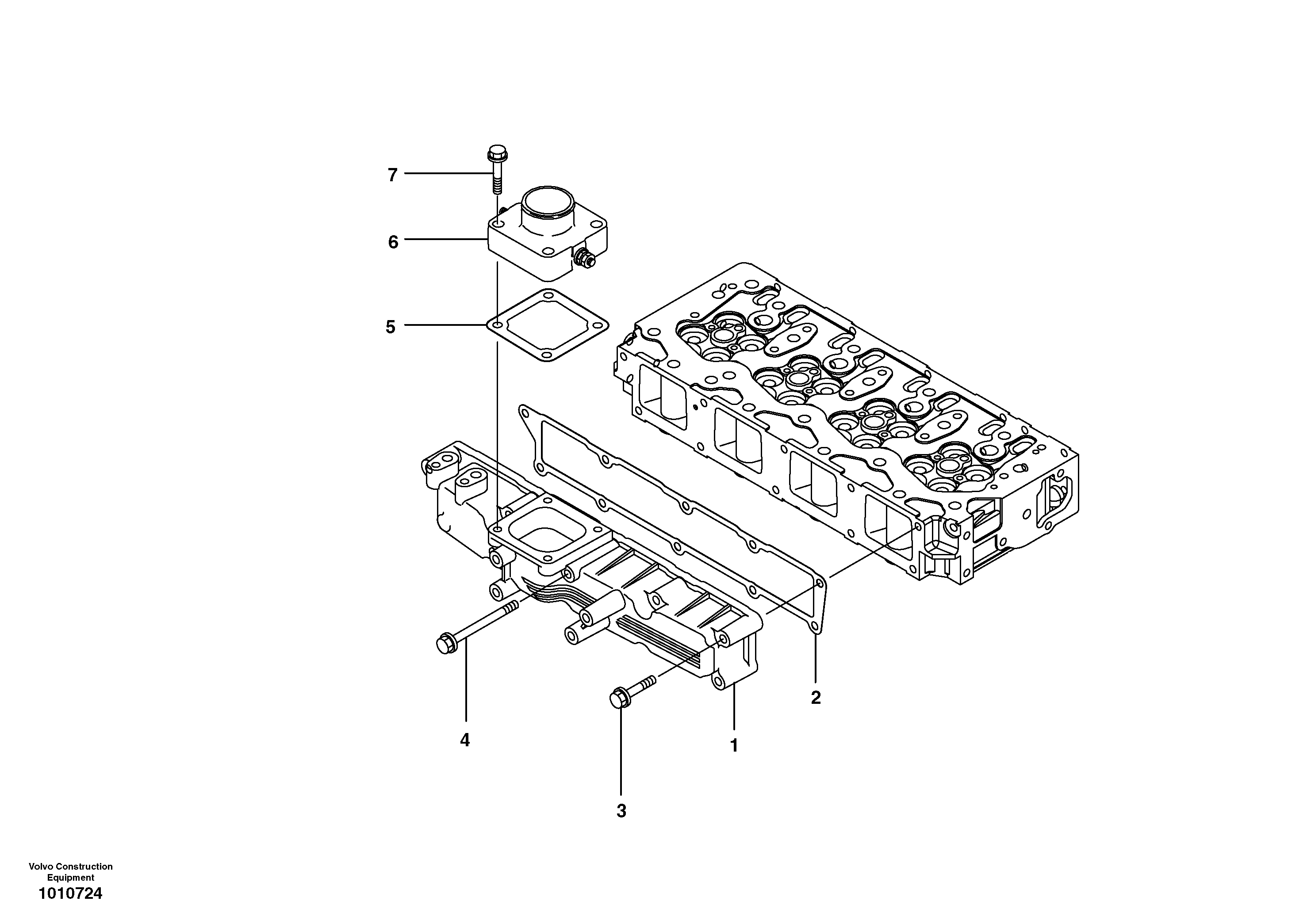 Inlet manifold — volvo parts diagram