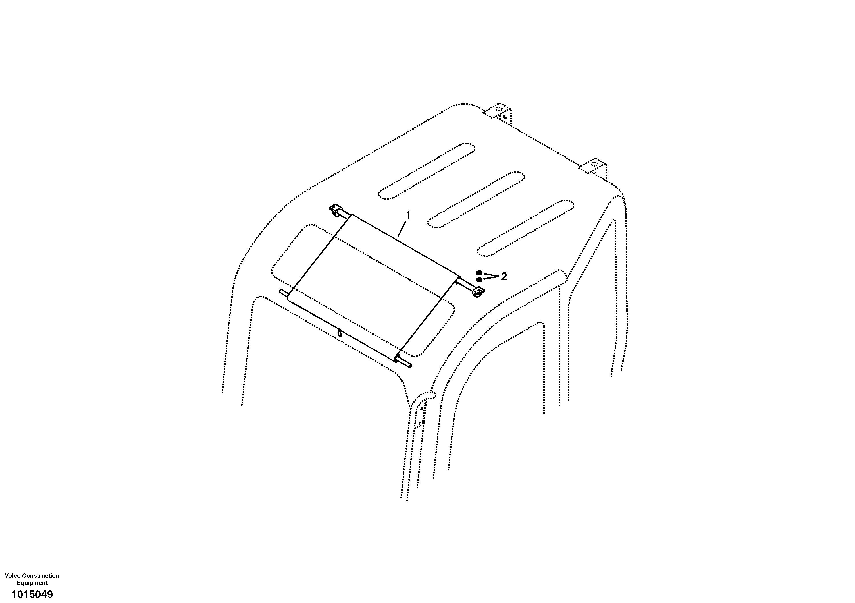 Sun visor interior — volvo parts diagram