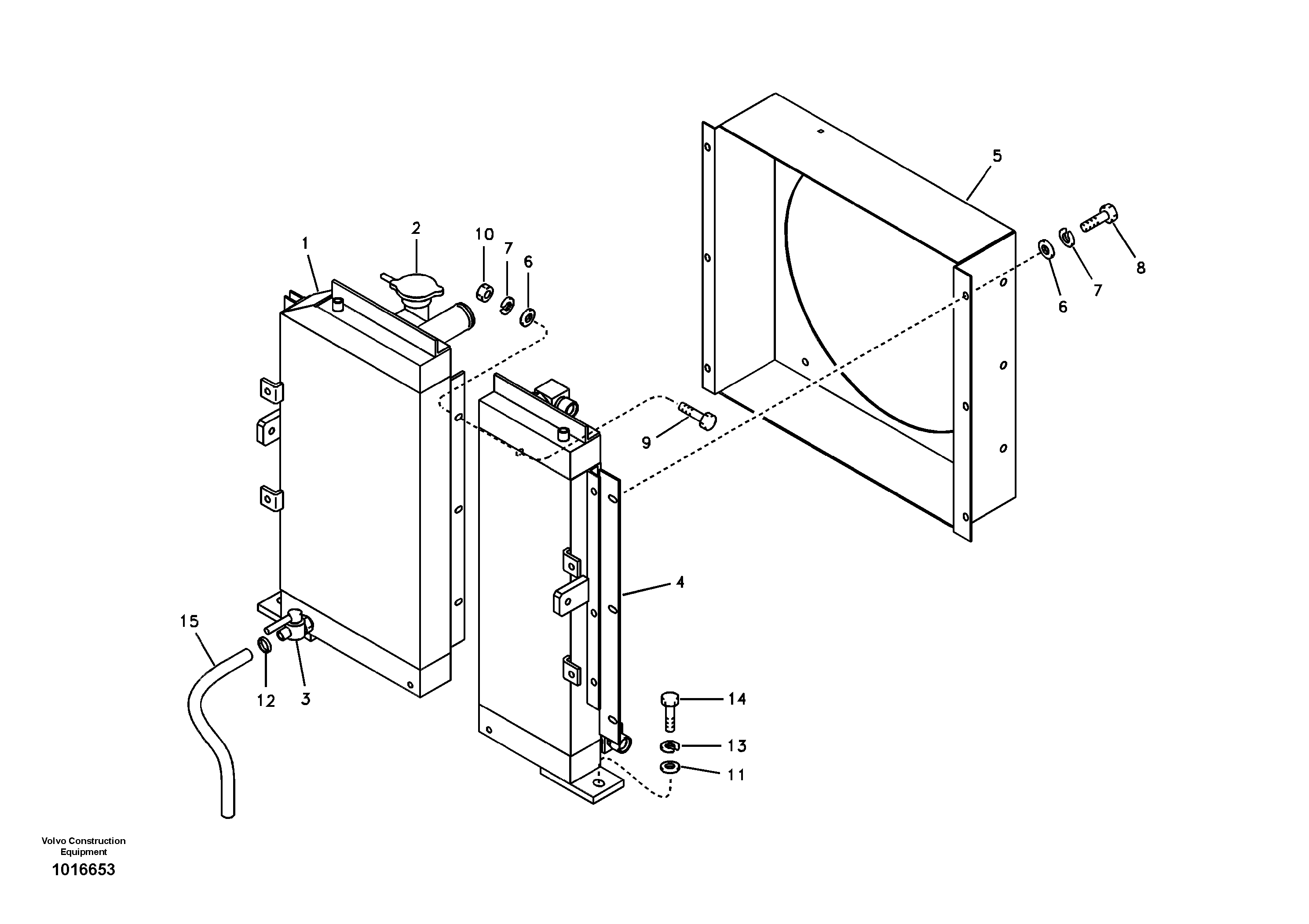 Radiator — volvo parts diagram