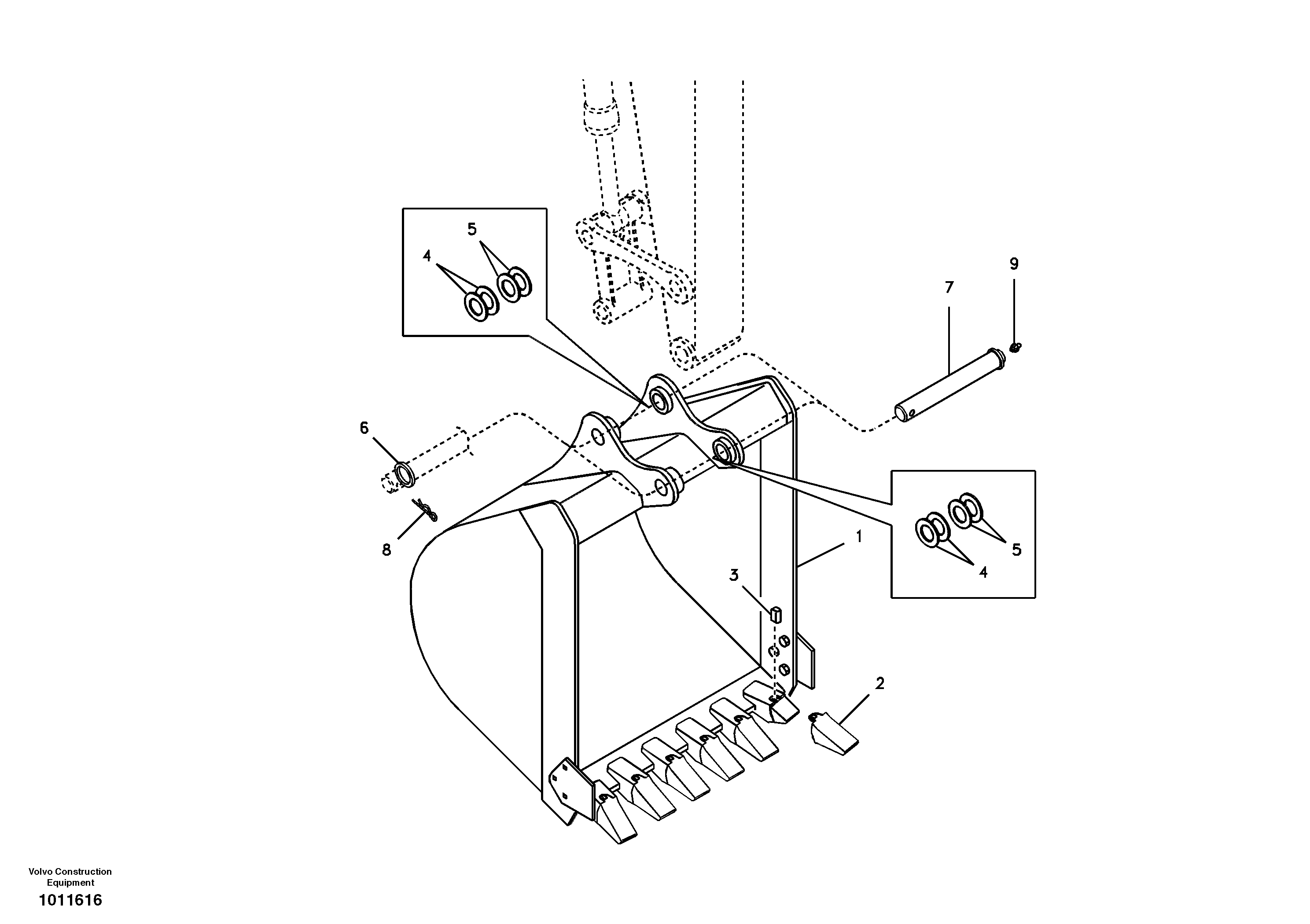 Bucket — volvo parts diagram