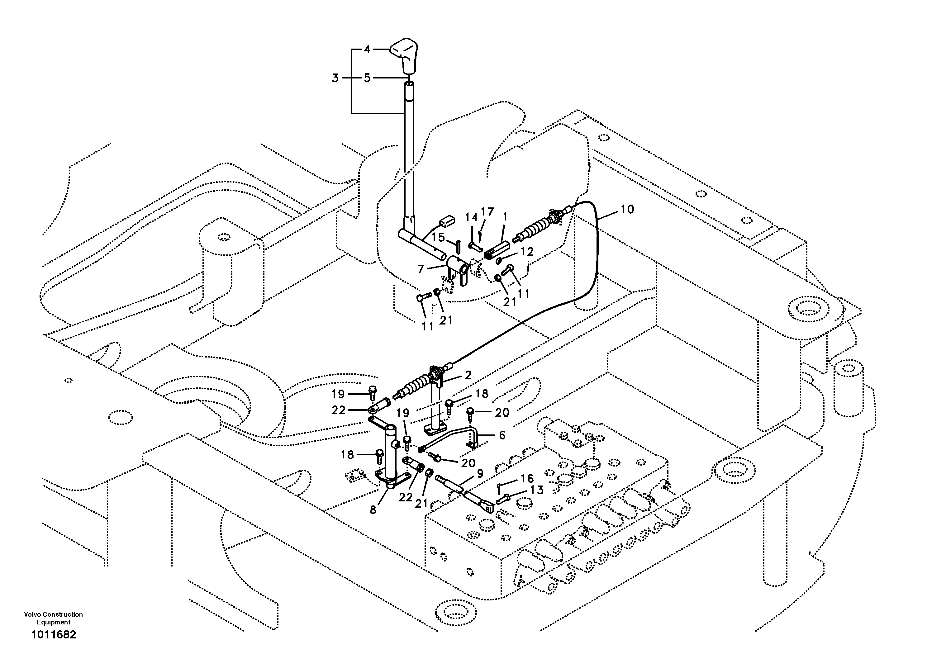 Control links, dozer blade — volvo parts diagram