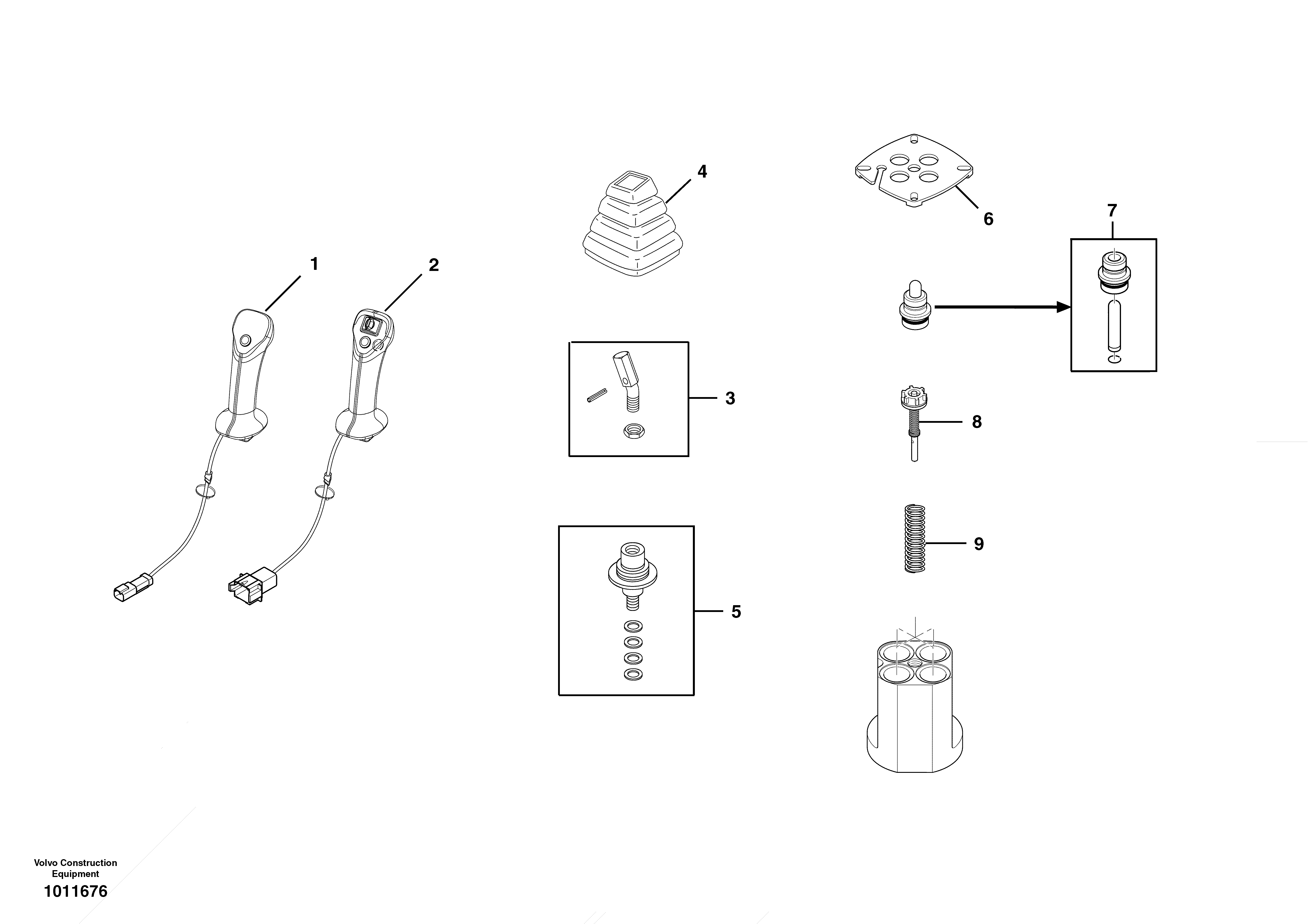 Servo system, remote control valve — volvo parts diagram