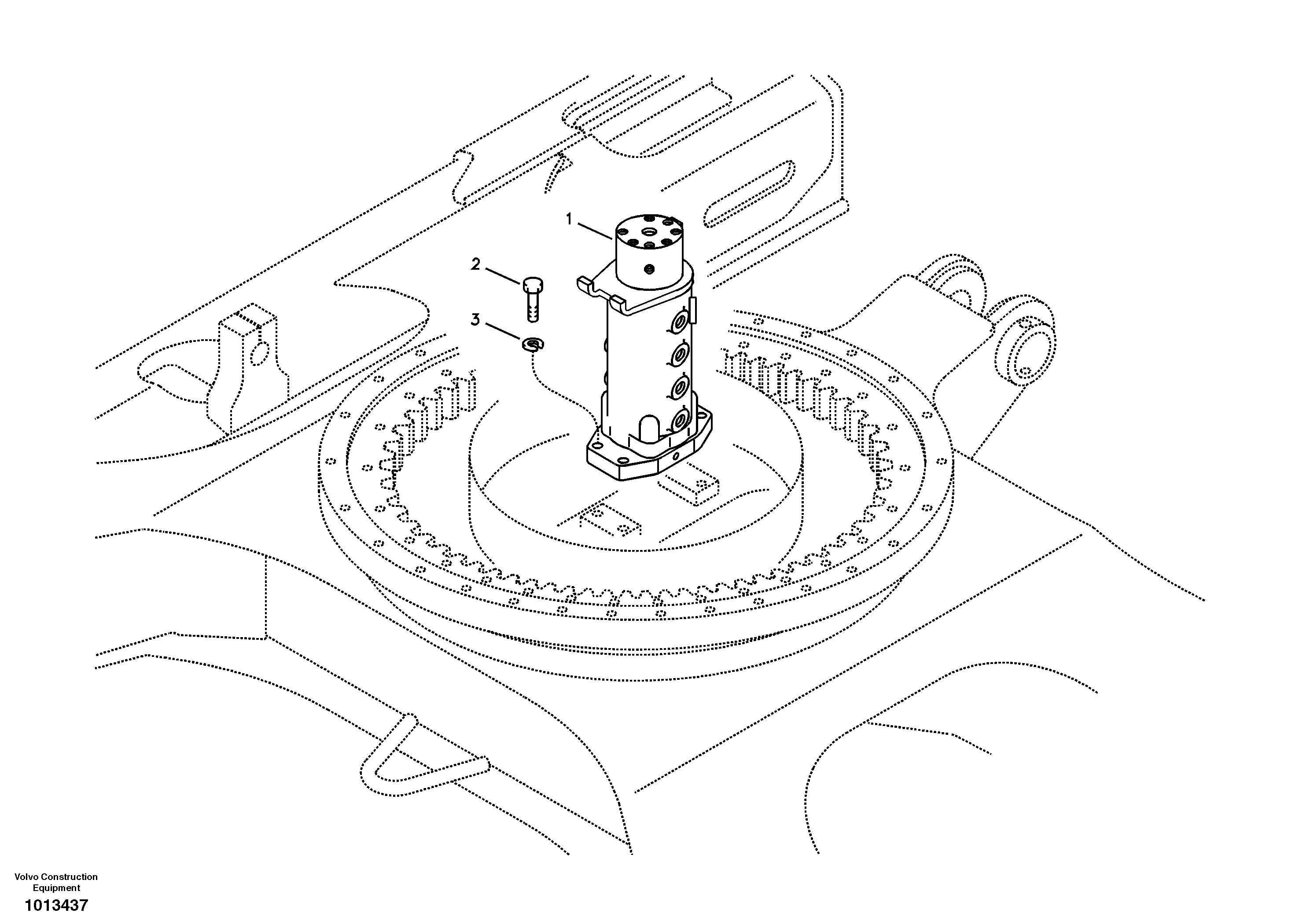 Turning joint, mounting — volvo parts diagram