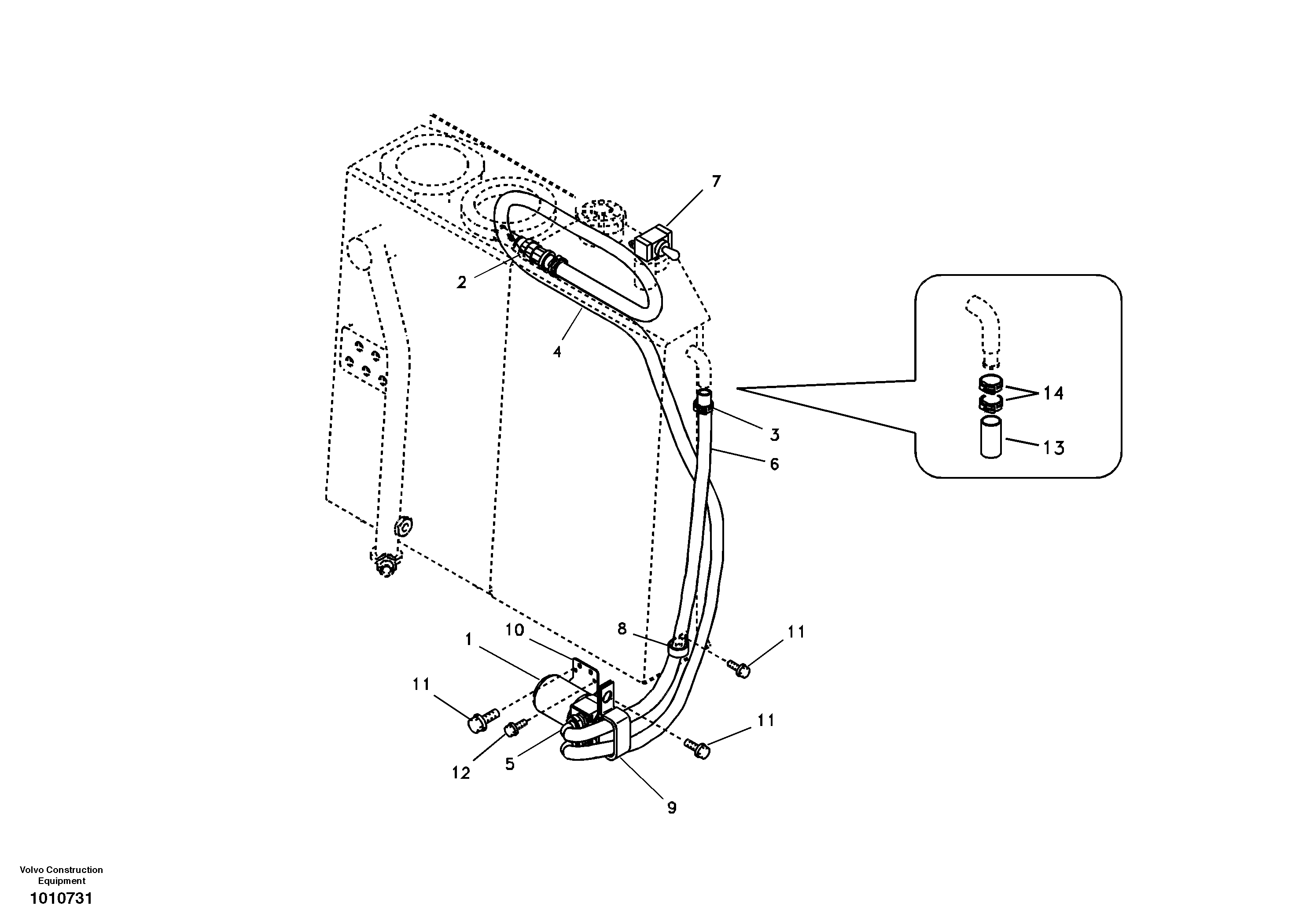 Fuel filling pump — volvo parts diagram