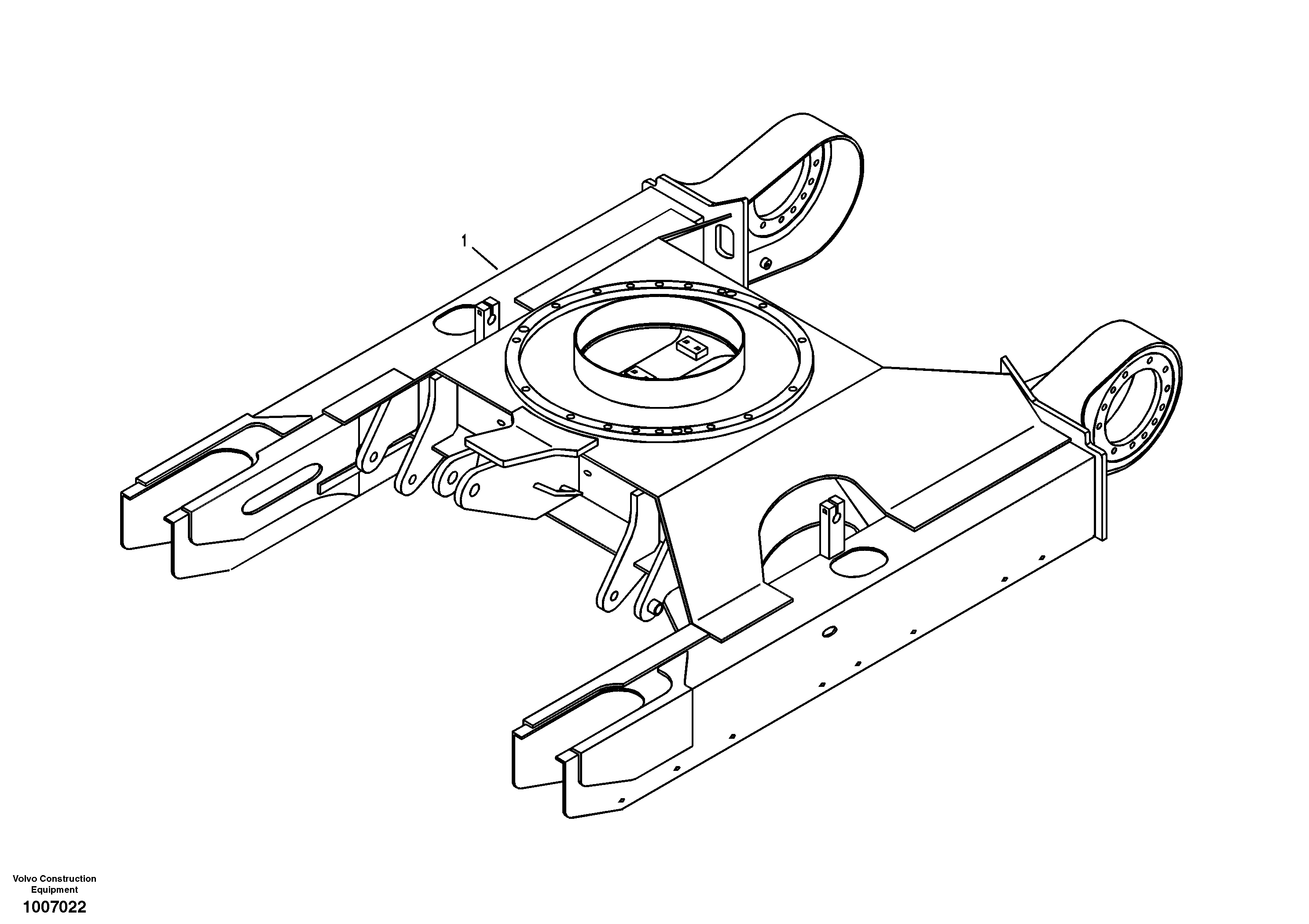 Undercarriage frame — volvo parts diagram