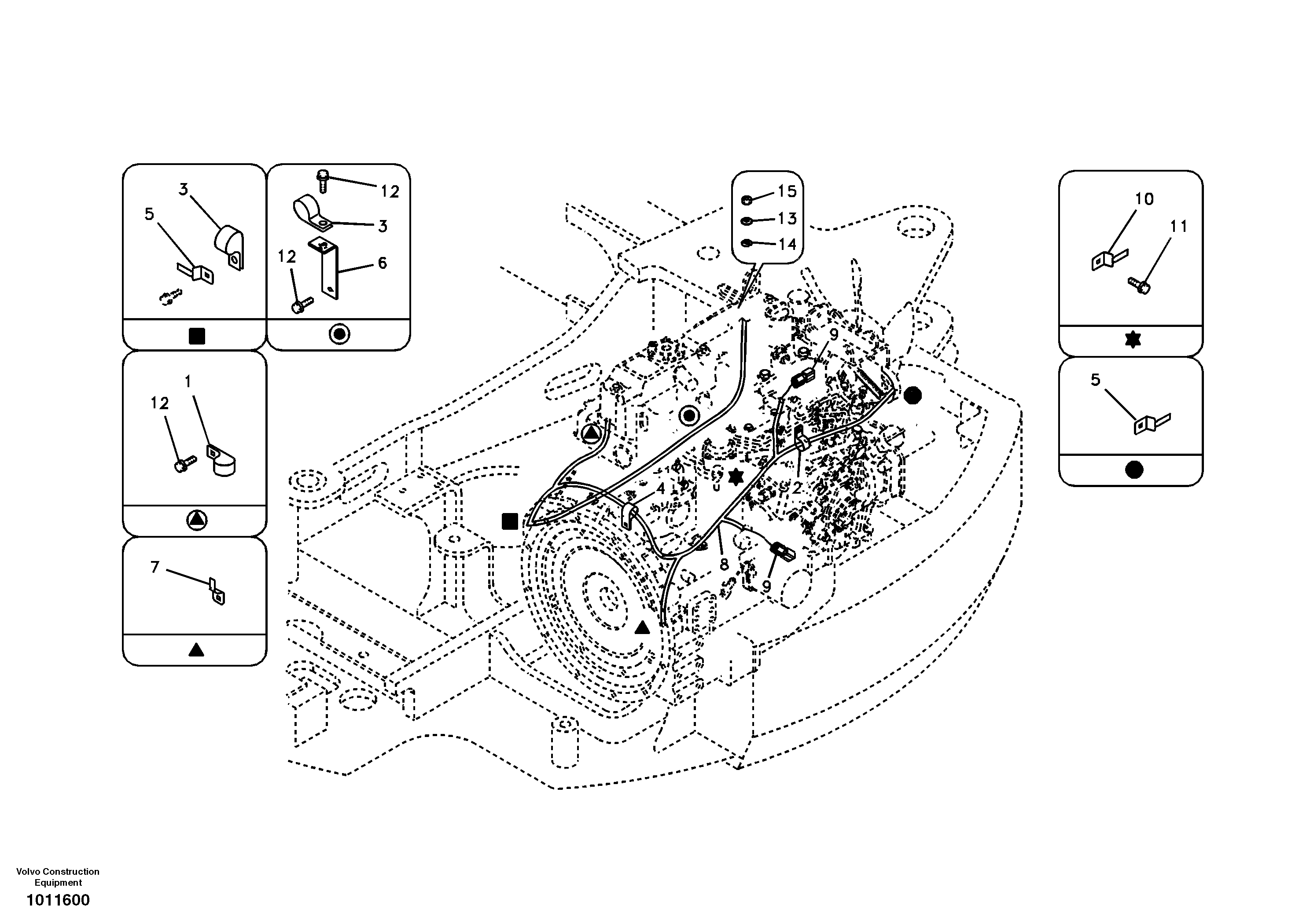 Cable harness, engine — volvo parts diagram