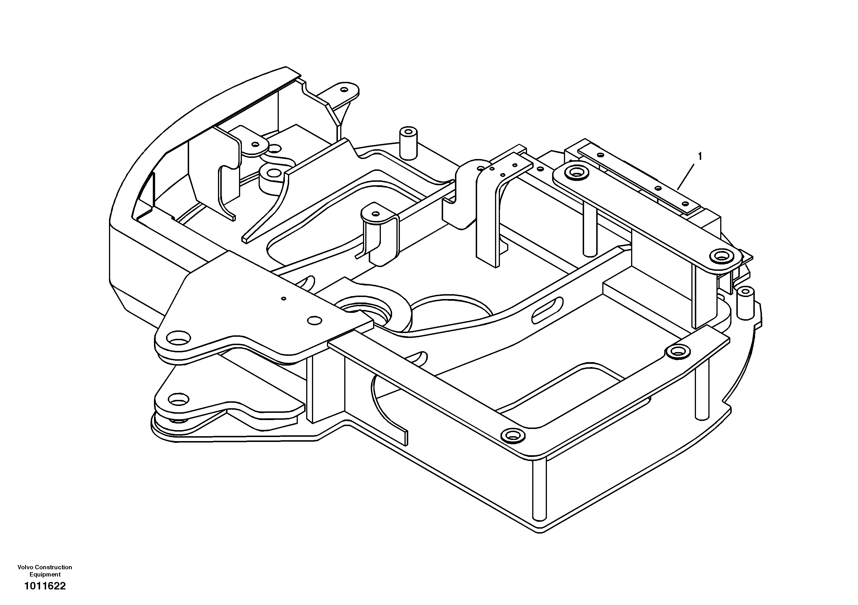Upper frame — volvo parts diagram