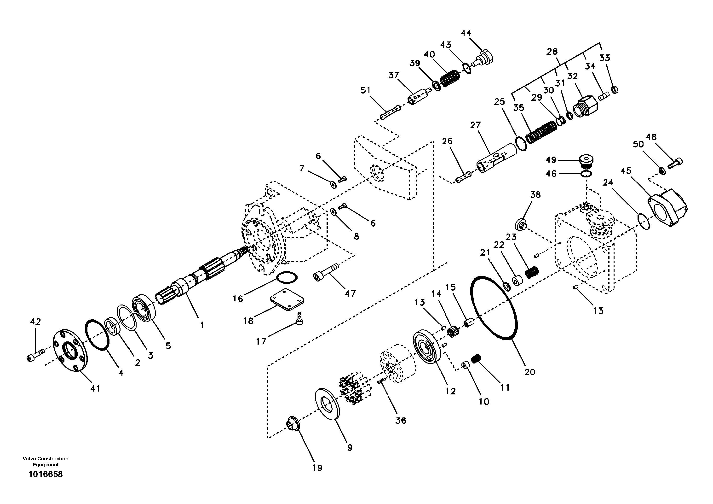 Hydraulic pump — volvo parts diagram