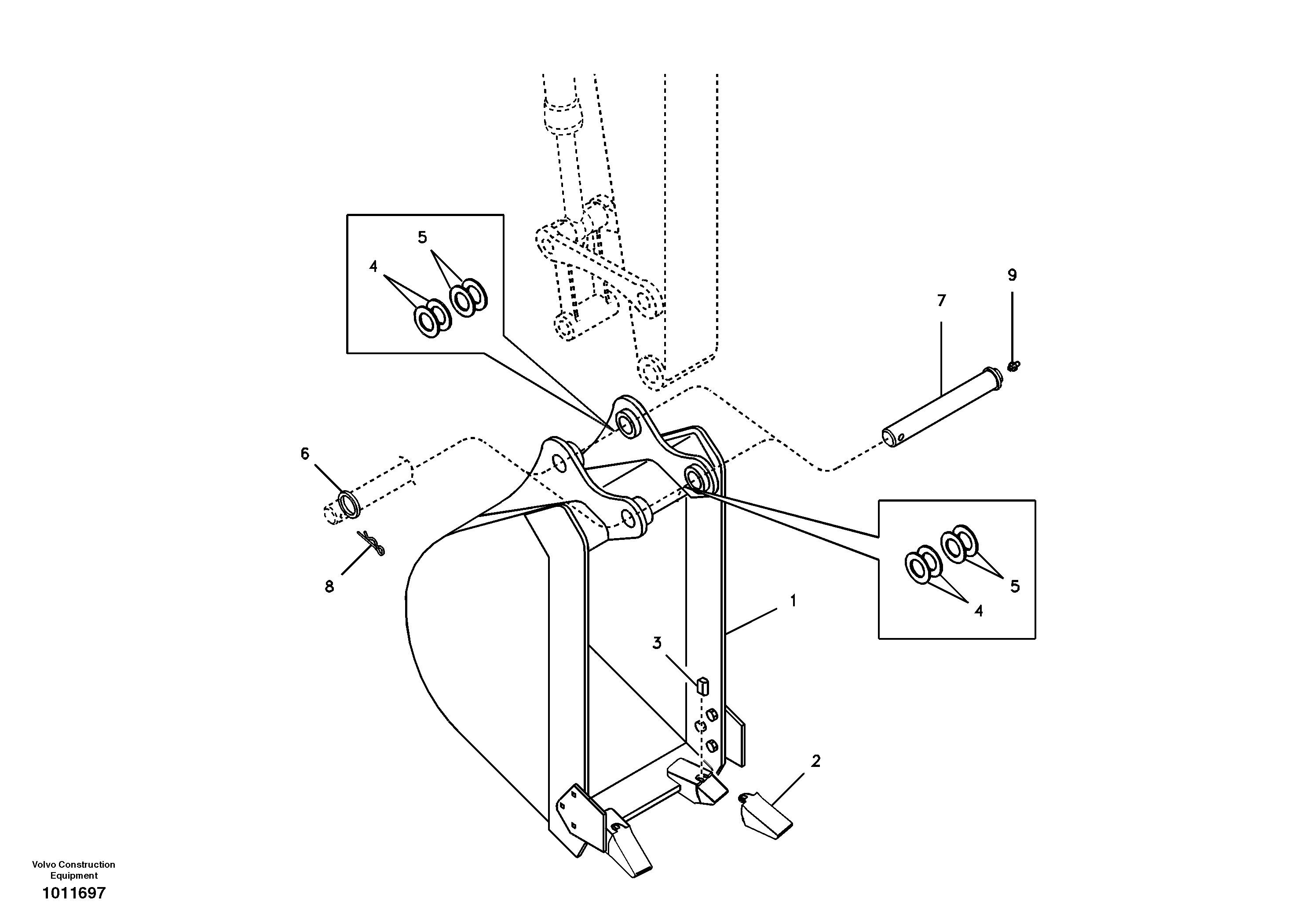Bucket — volvo parts diagram