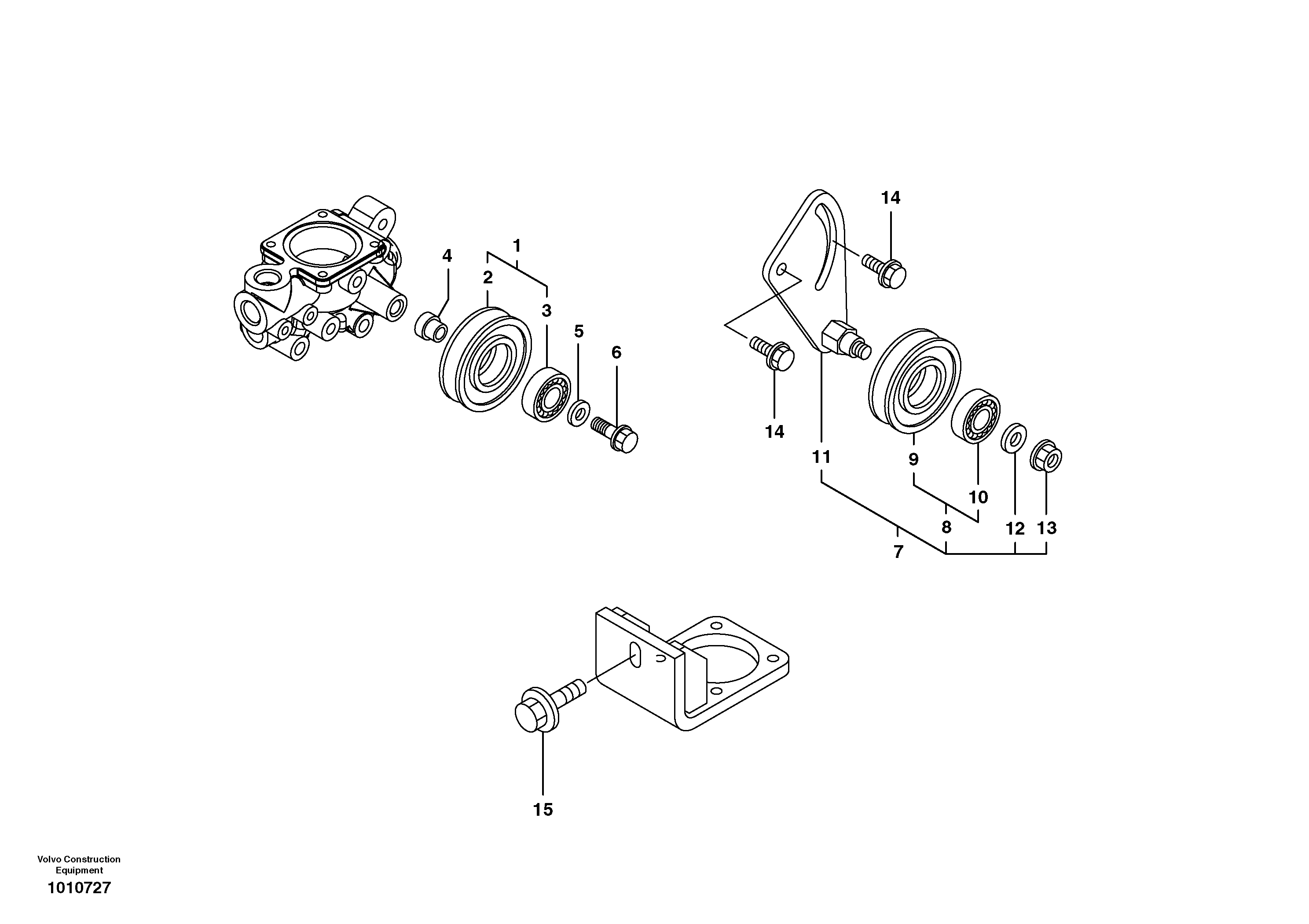 Belt transmission — volvo parts diagram