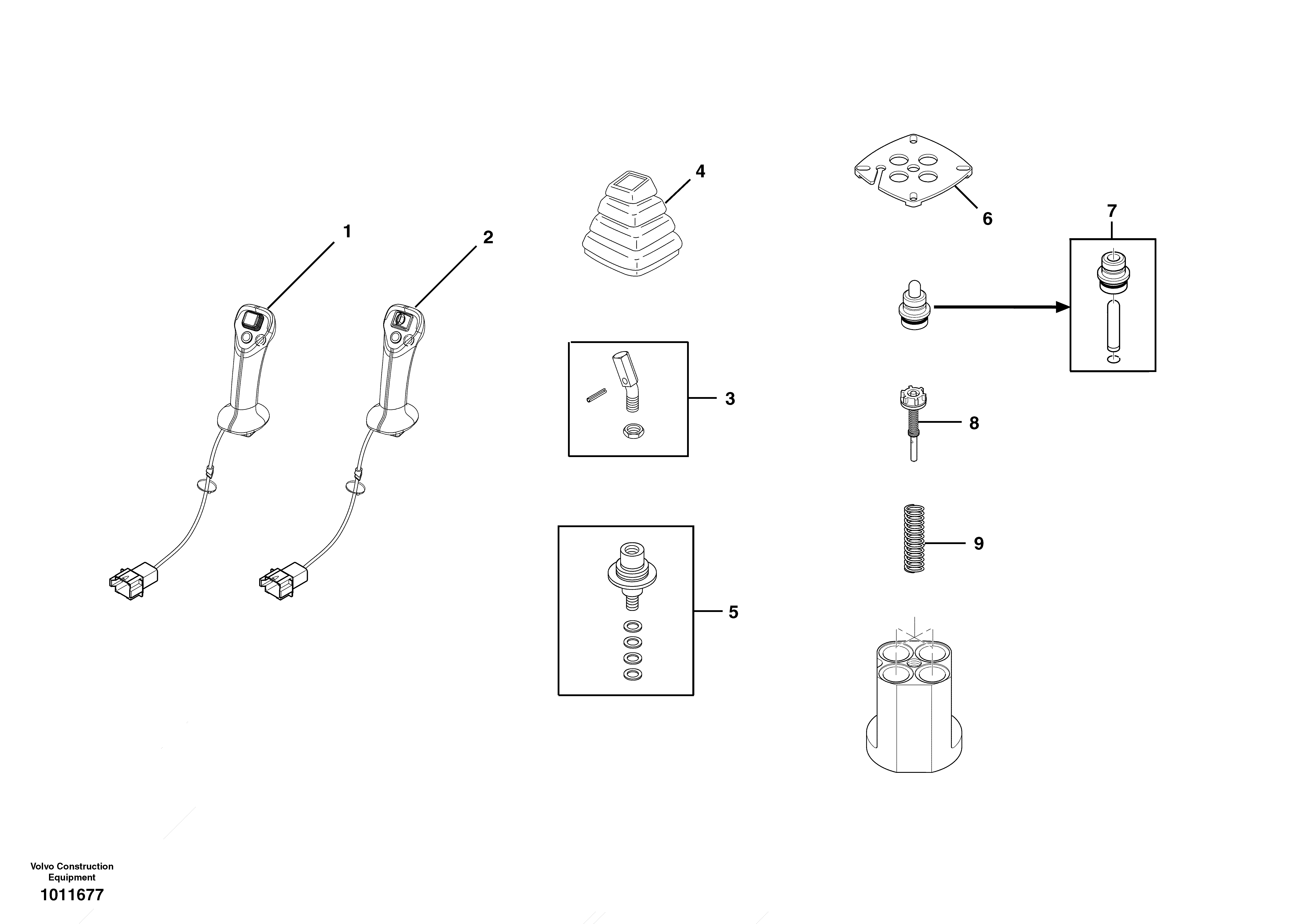 Servo system, remote control valve — volvo parts diagram