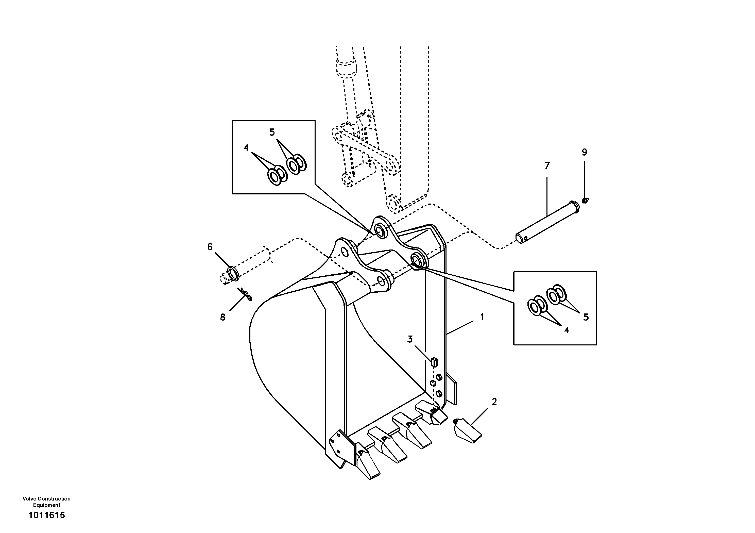 Bucket — volvo parts diagram
