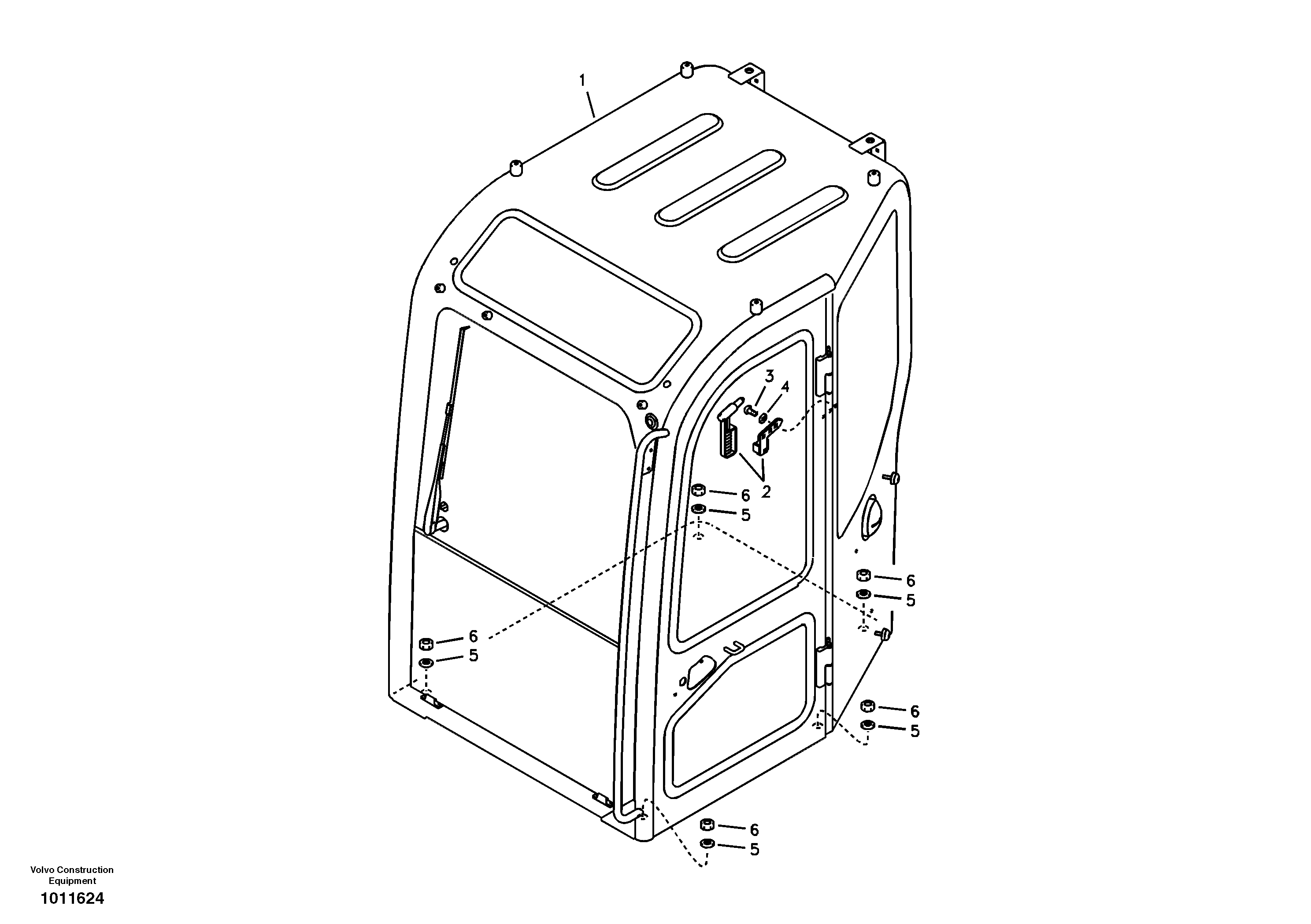 Cab mount — volvo parts diagram
