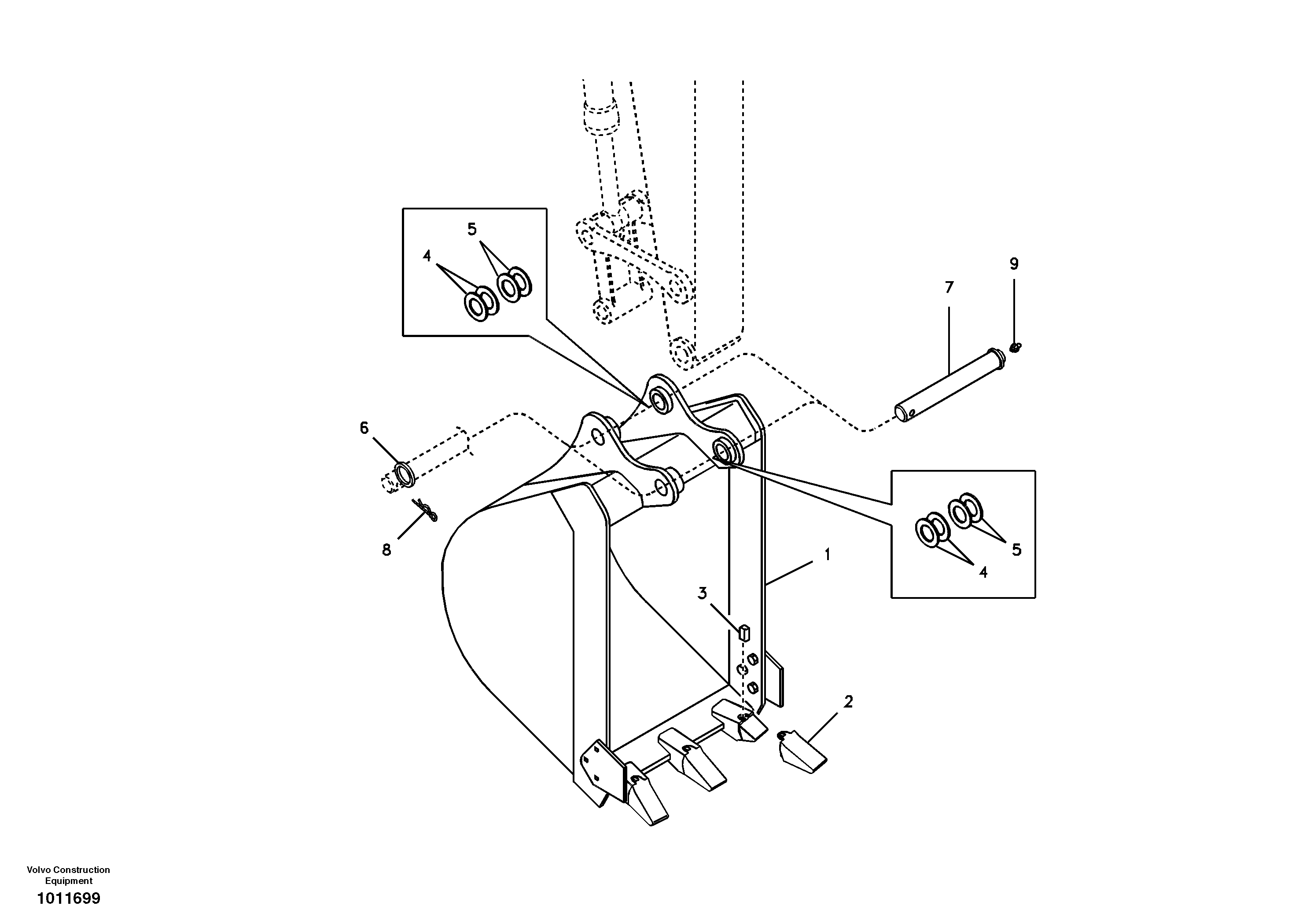 Bucket — volvo parts diagram
