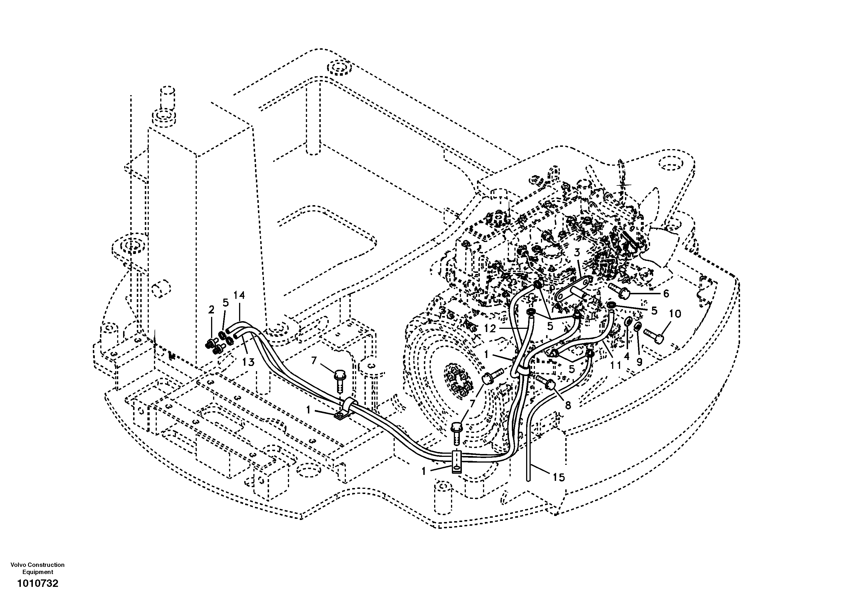 Fuel pipe - Fuel tank — volvo parts diagram
