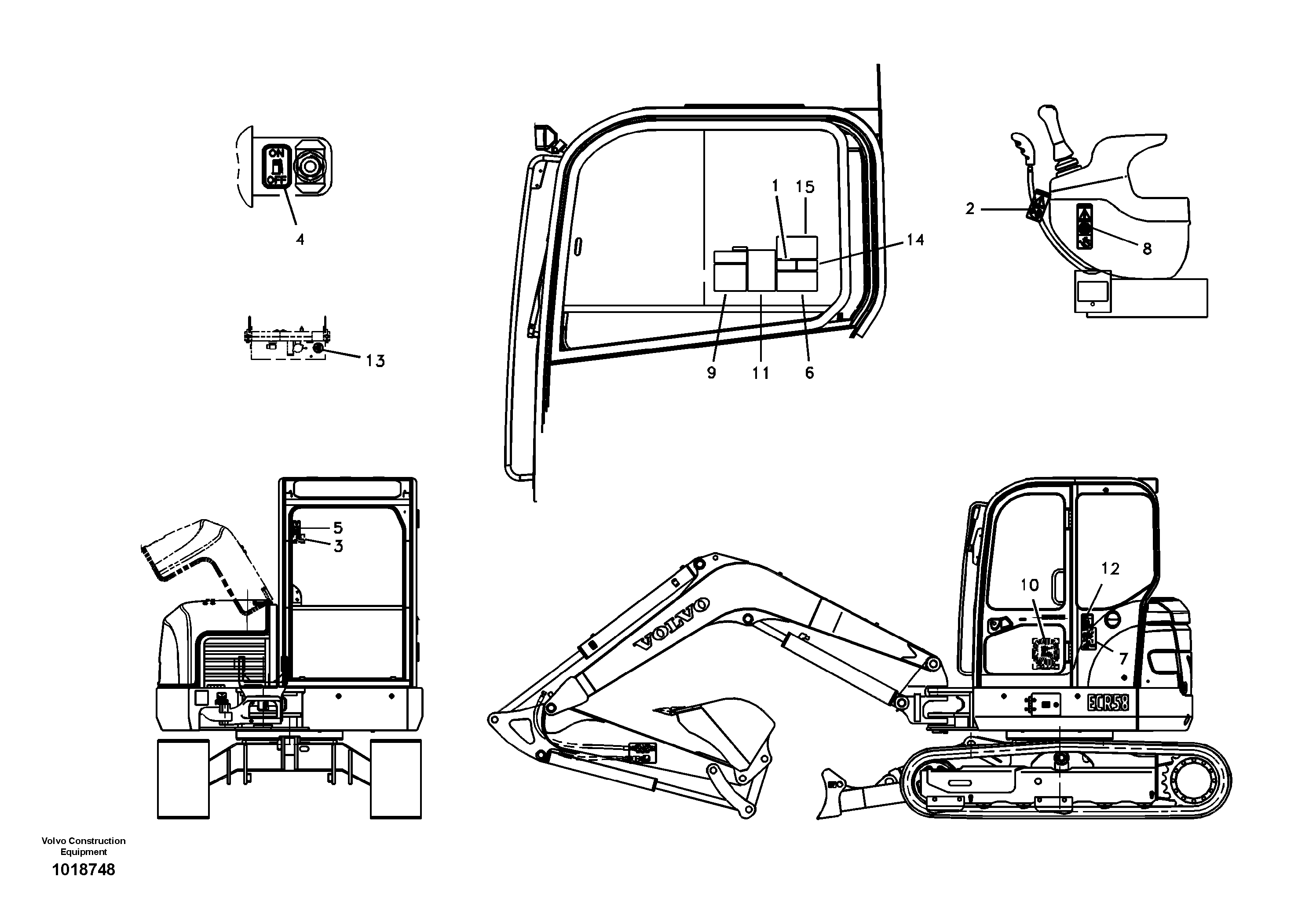 Decal, inner location — volvo parts diagram