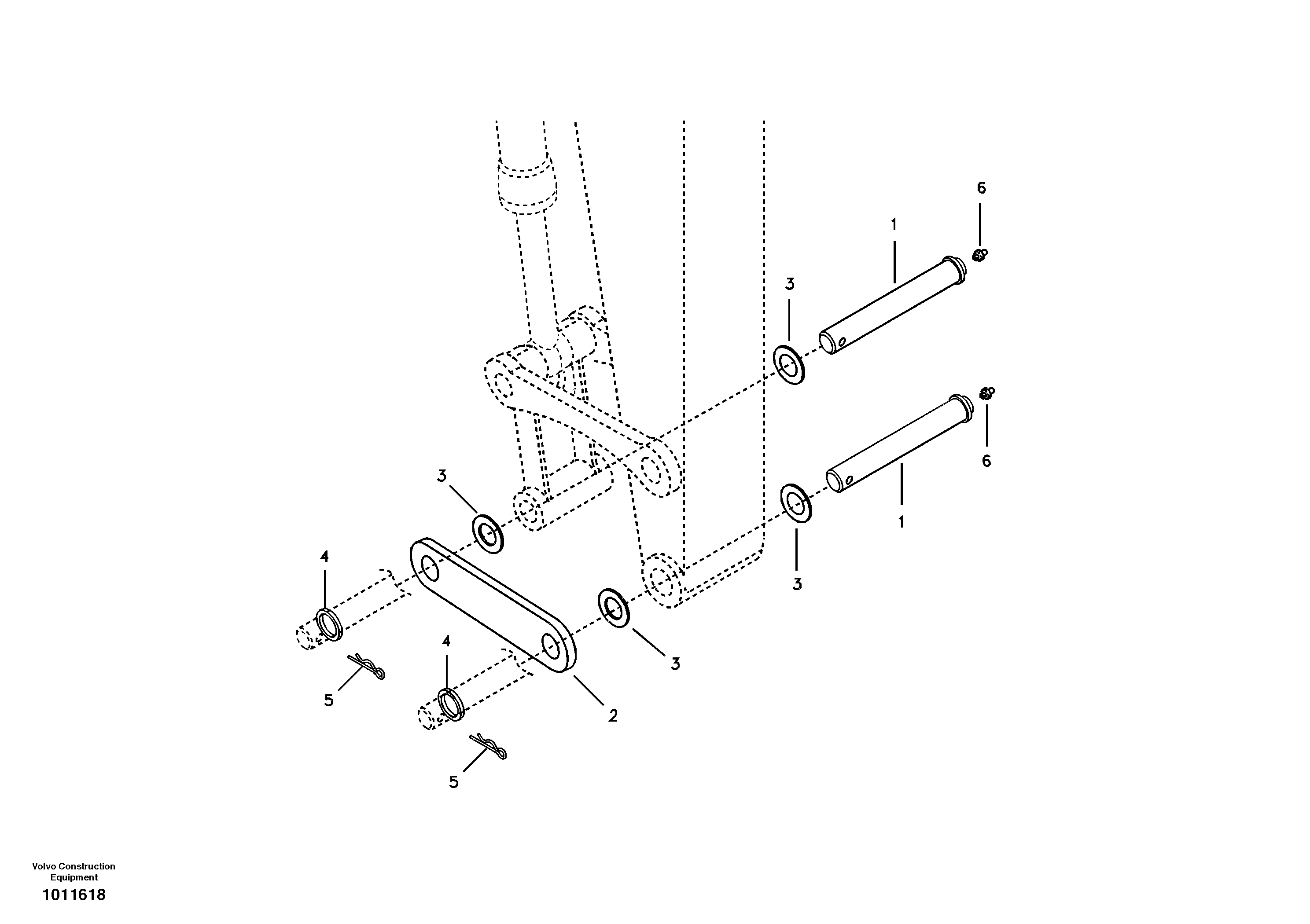 Linkage for no bucket — volvo parts diagram