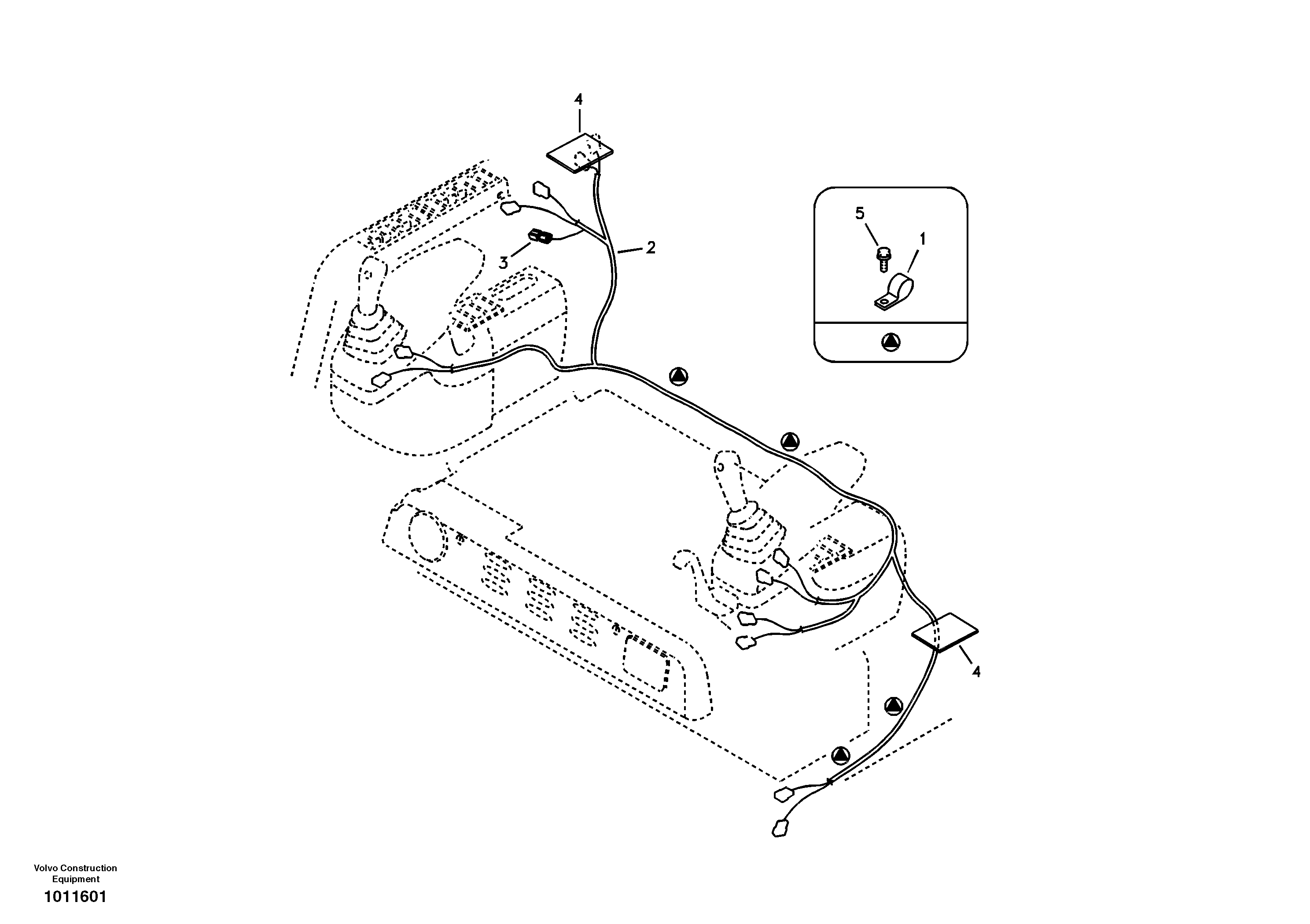 Cable and wire harness, instrument panel — volvo parts diagram