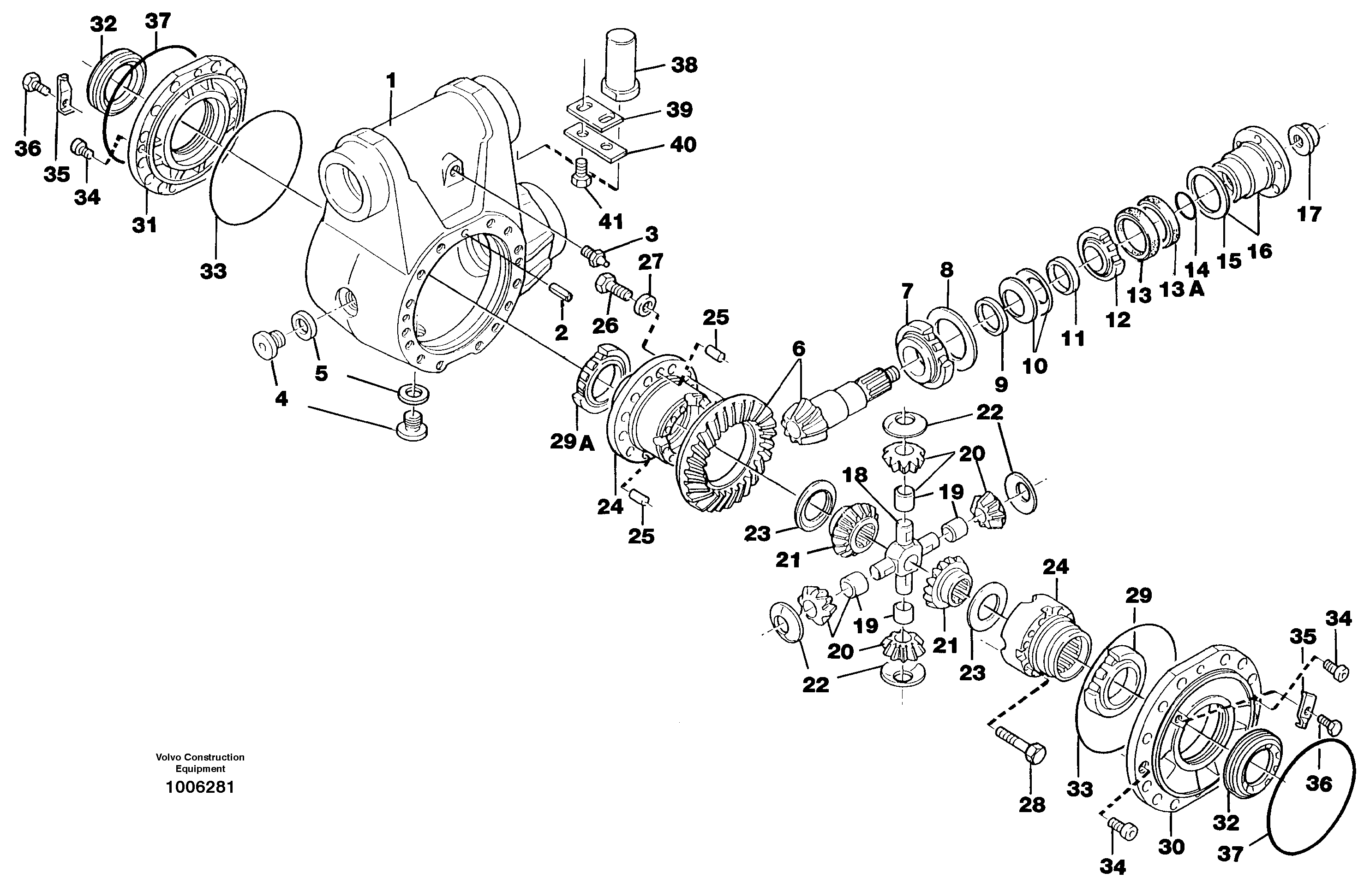 Differential Front — volvo parts diagram