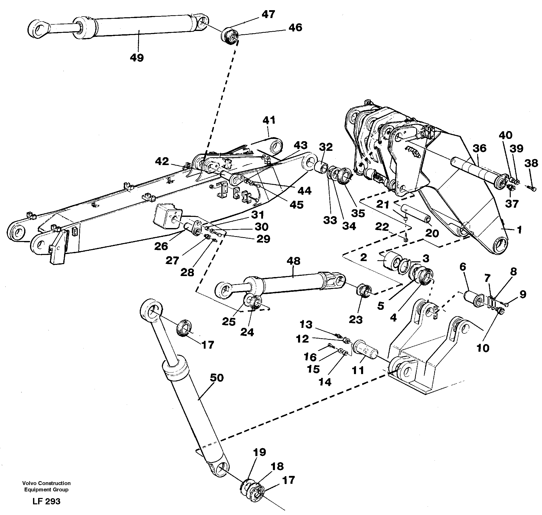 Adjustable boom  14257308 — volvo parts diagram