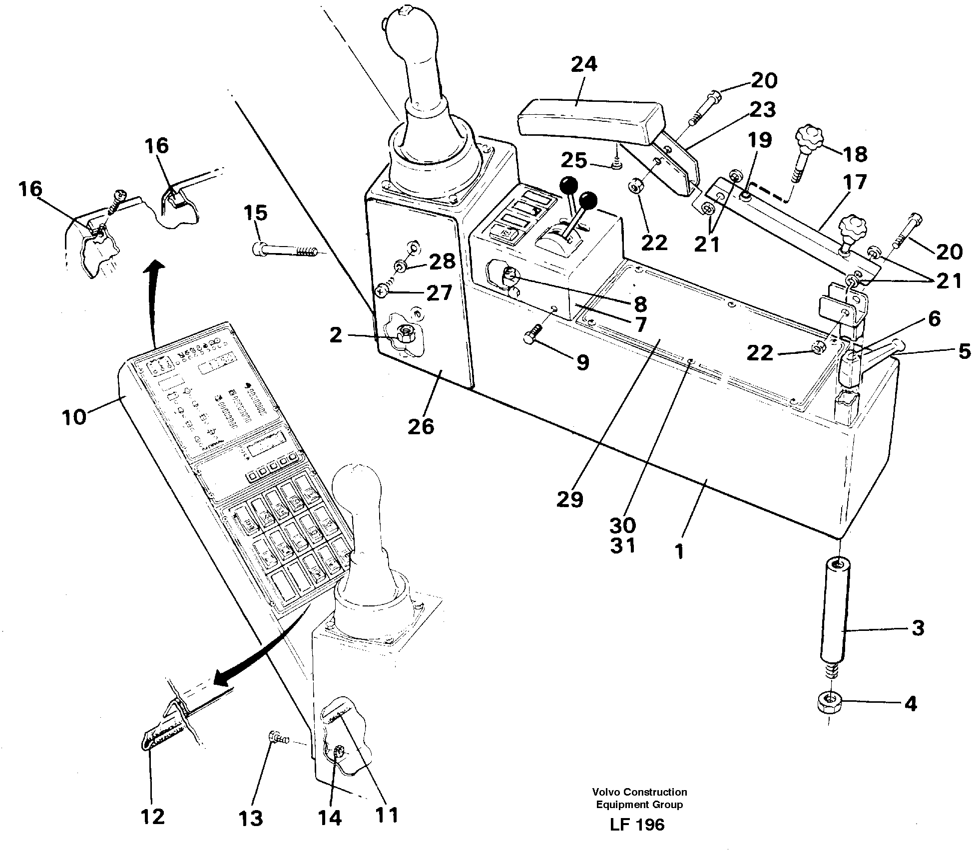 Side panel right — volvo parts diagram