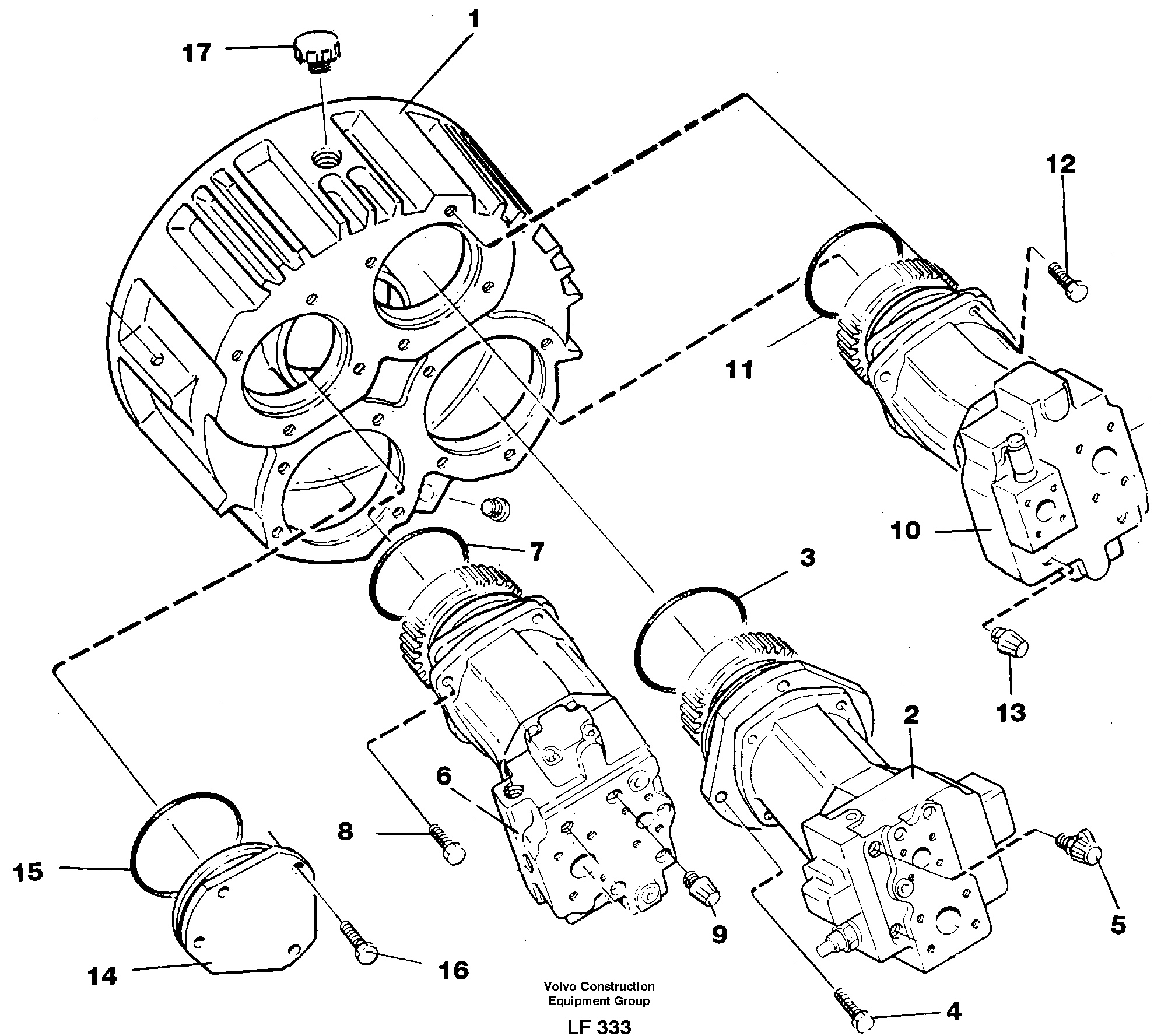 Pump installation — volvo parts diagram