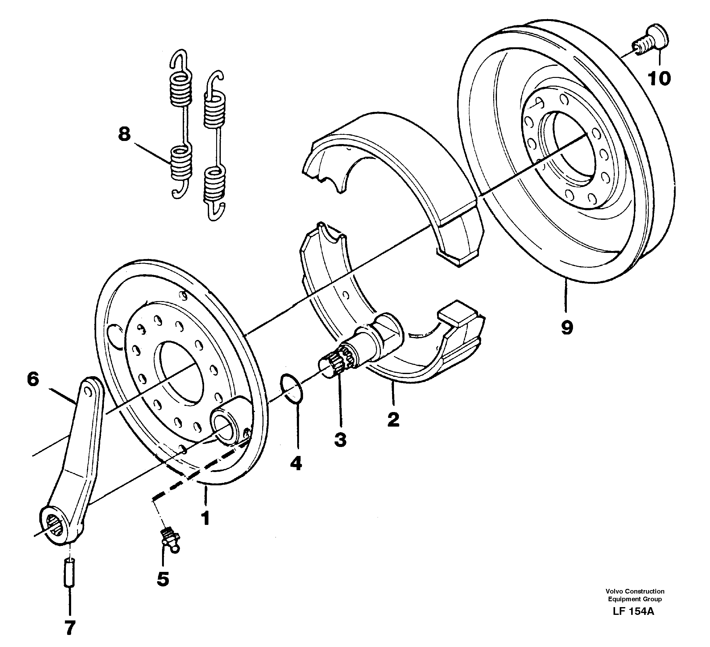 Universaljoint brake — volvo parts diagram