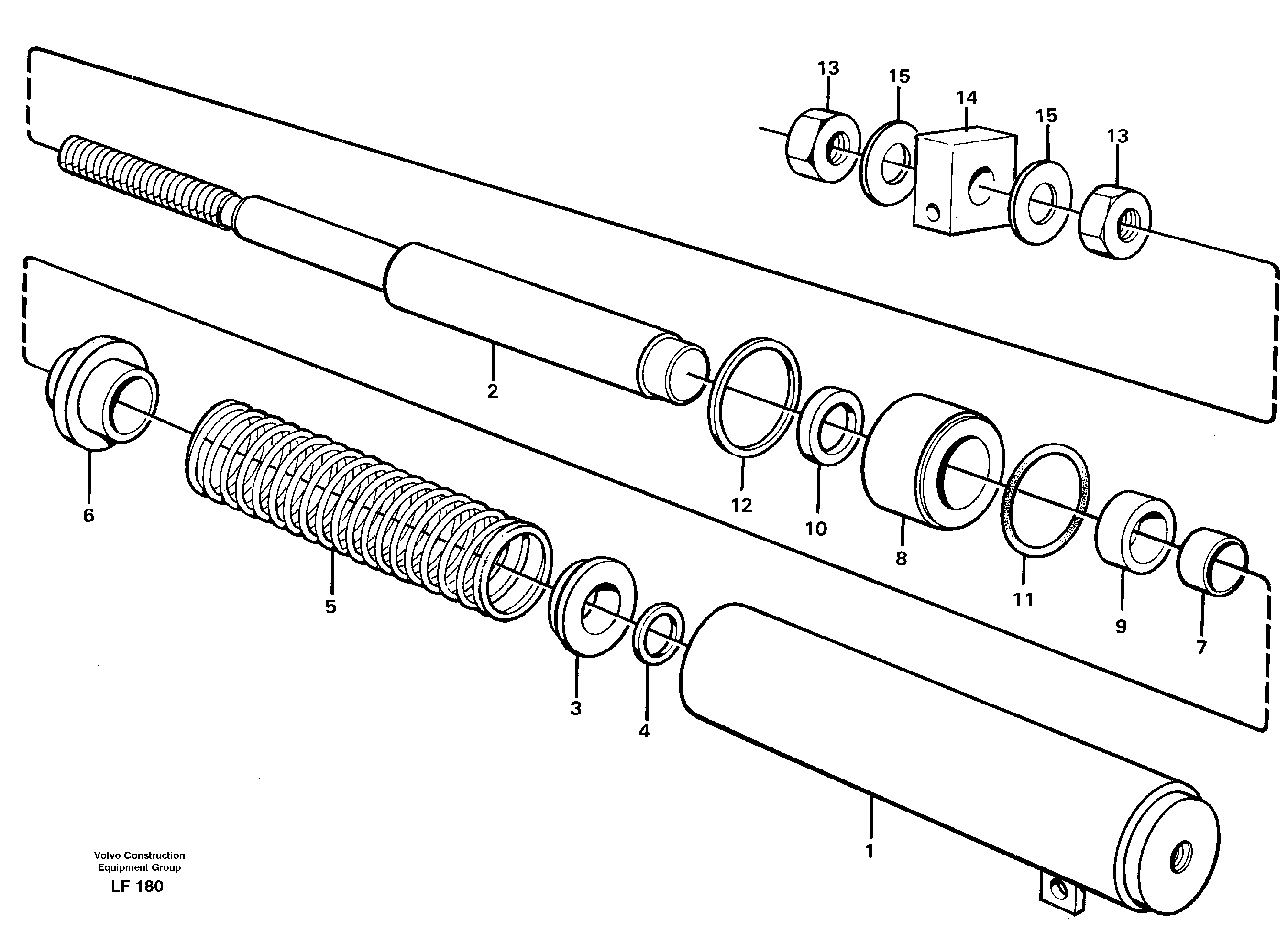 Spring cylinder — volvo parts diagram