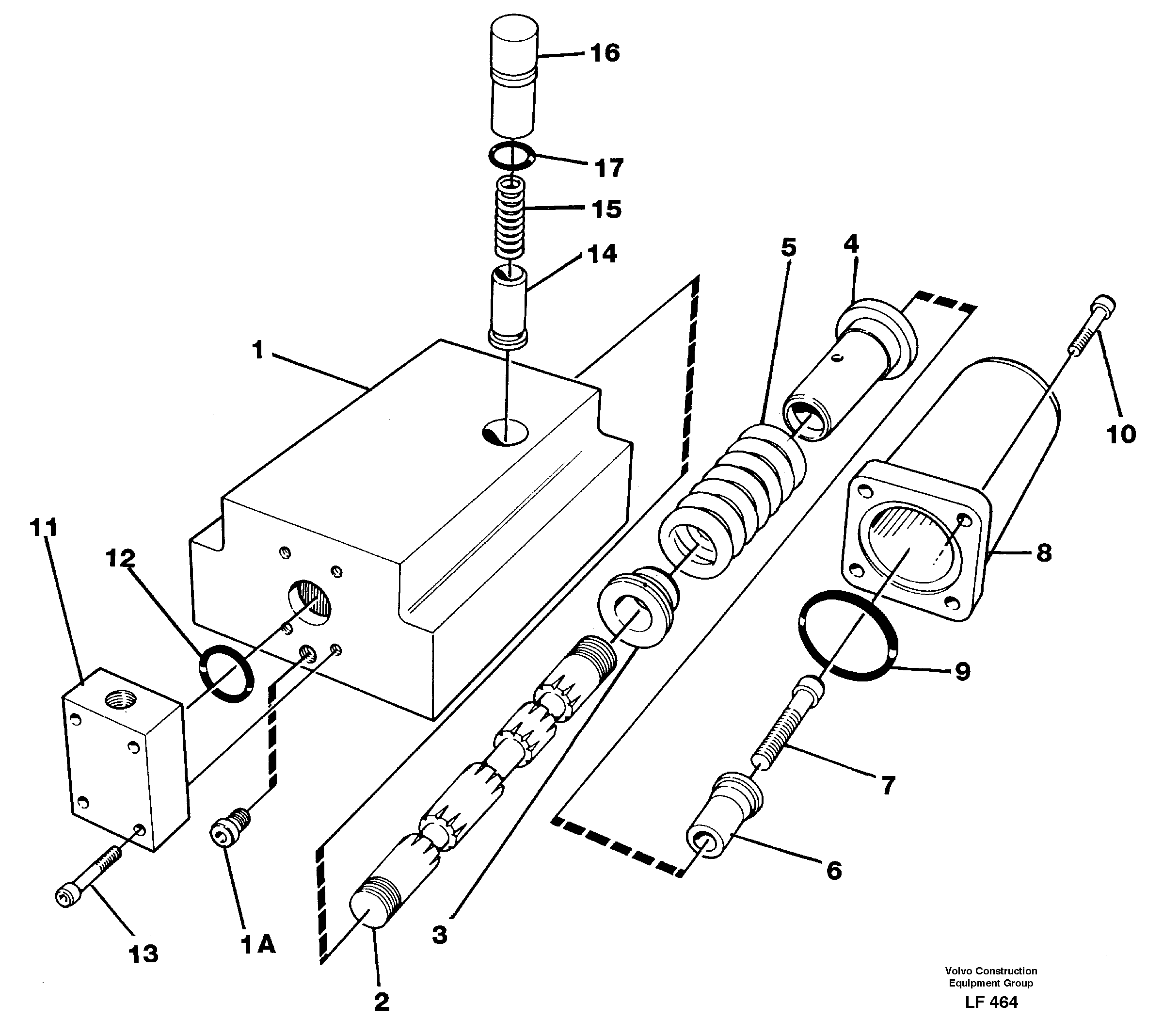 Four-way valve — volvo parts diagram